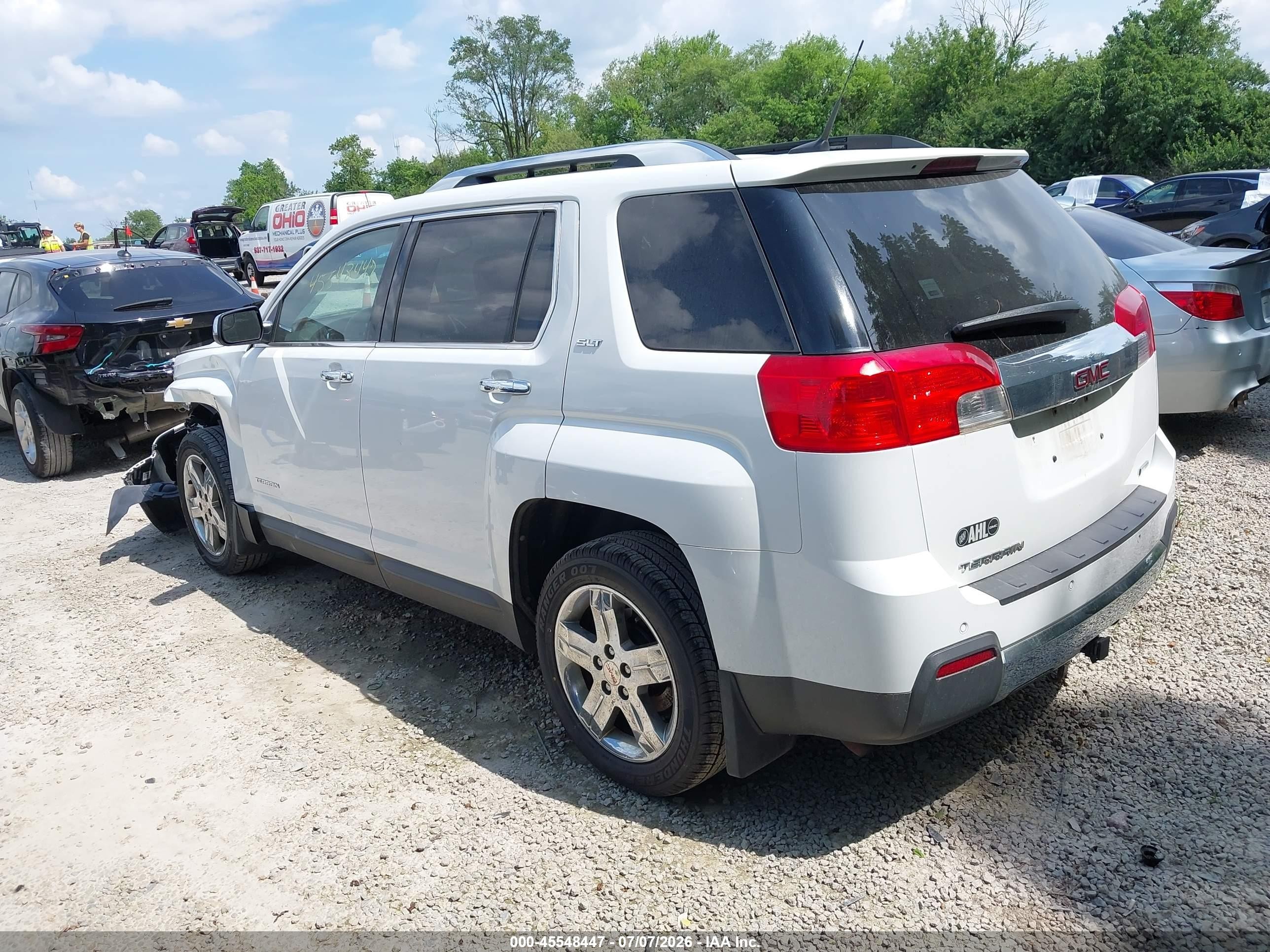2012 Gmc Terrain Slt-2 White vin: 2GKALWEK1C6174961