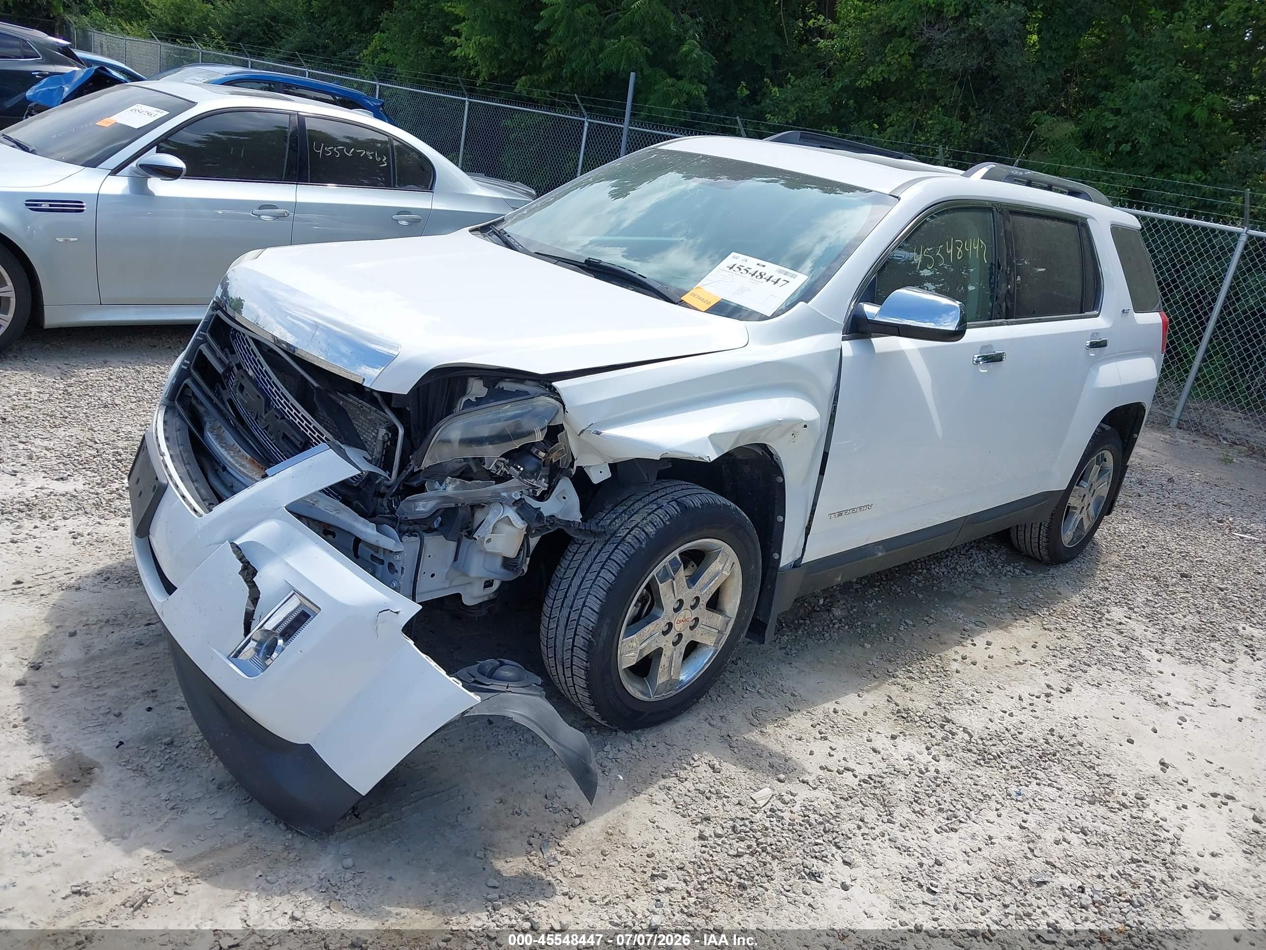 2012 Gmc Terrain Slt-2 White vin: 2GKALWEK1C6174961