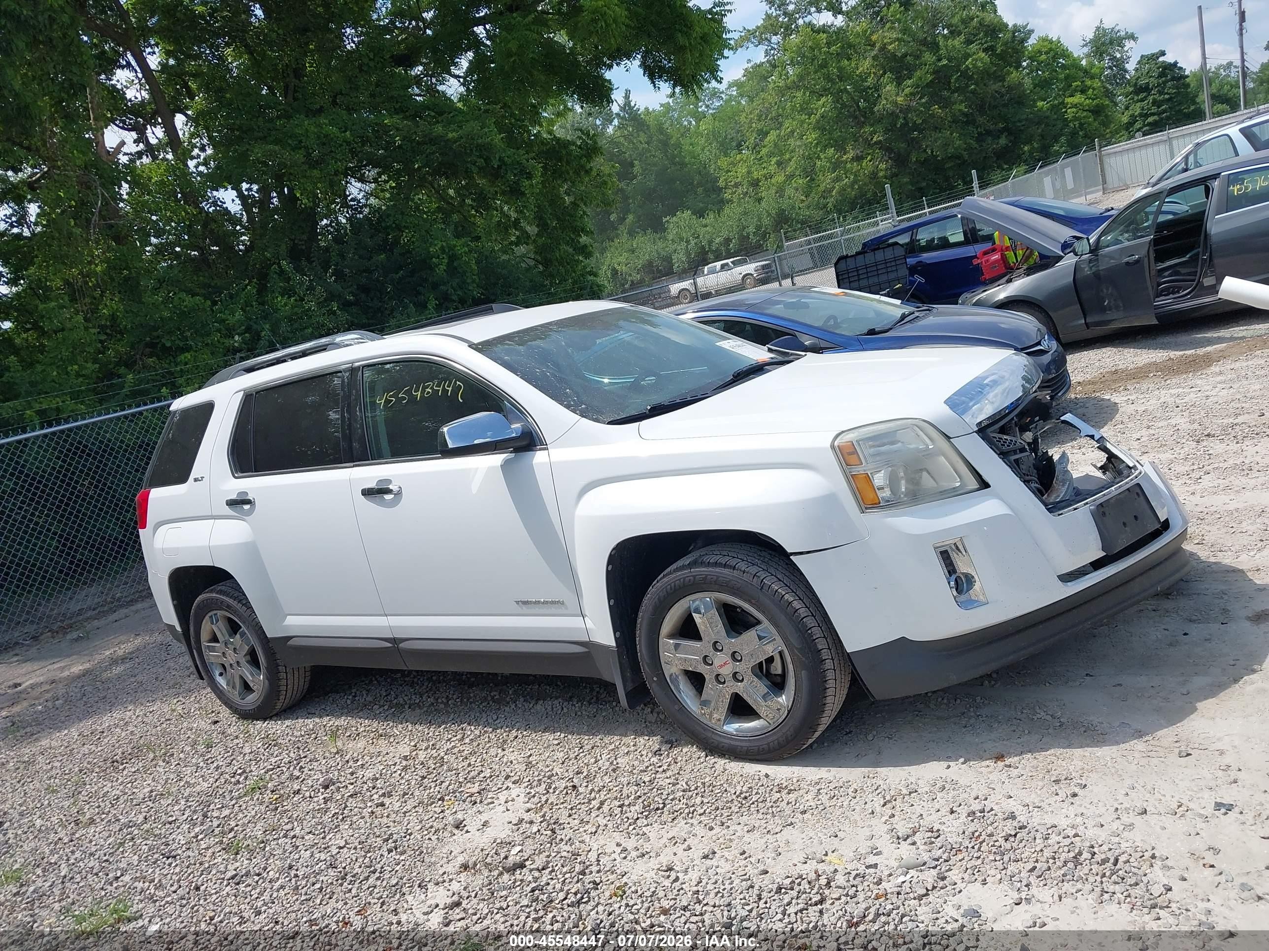 2012 Gmc Terrain Slt-2 White vin: 2GKALWEK1C6174961