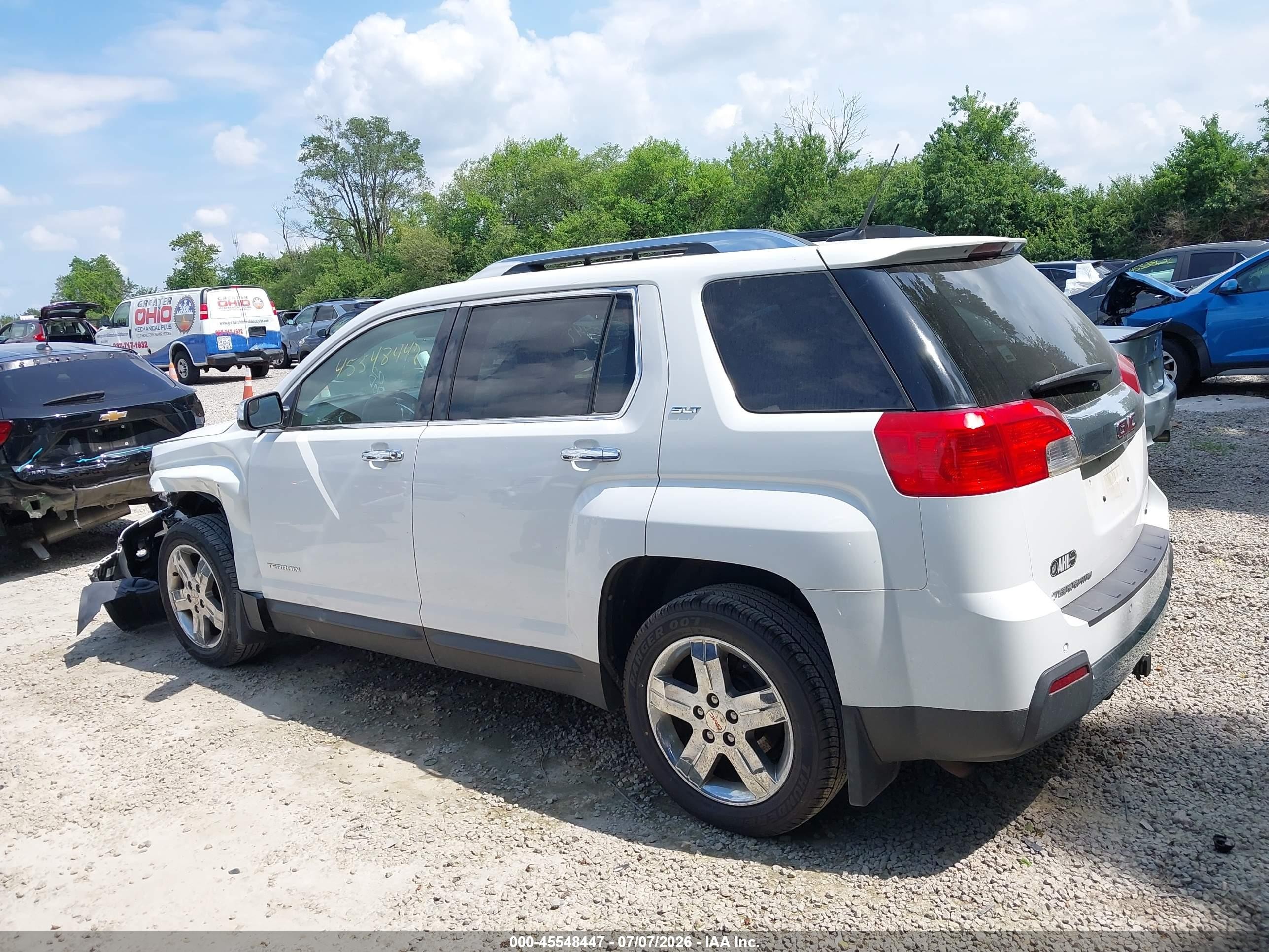2012 Gmc Terrain Slt-2 White vin: 2GKALWEK1C6174961