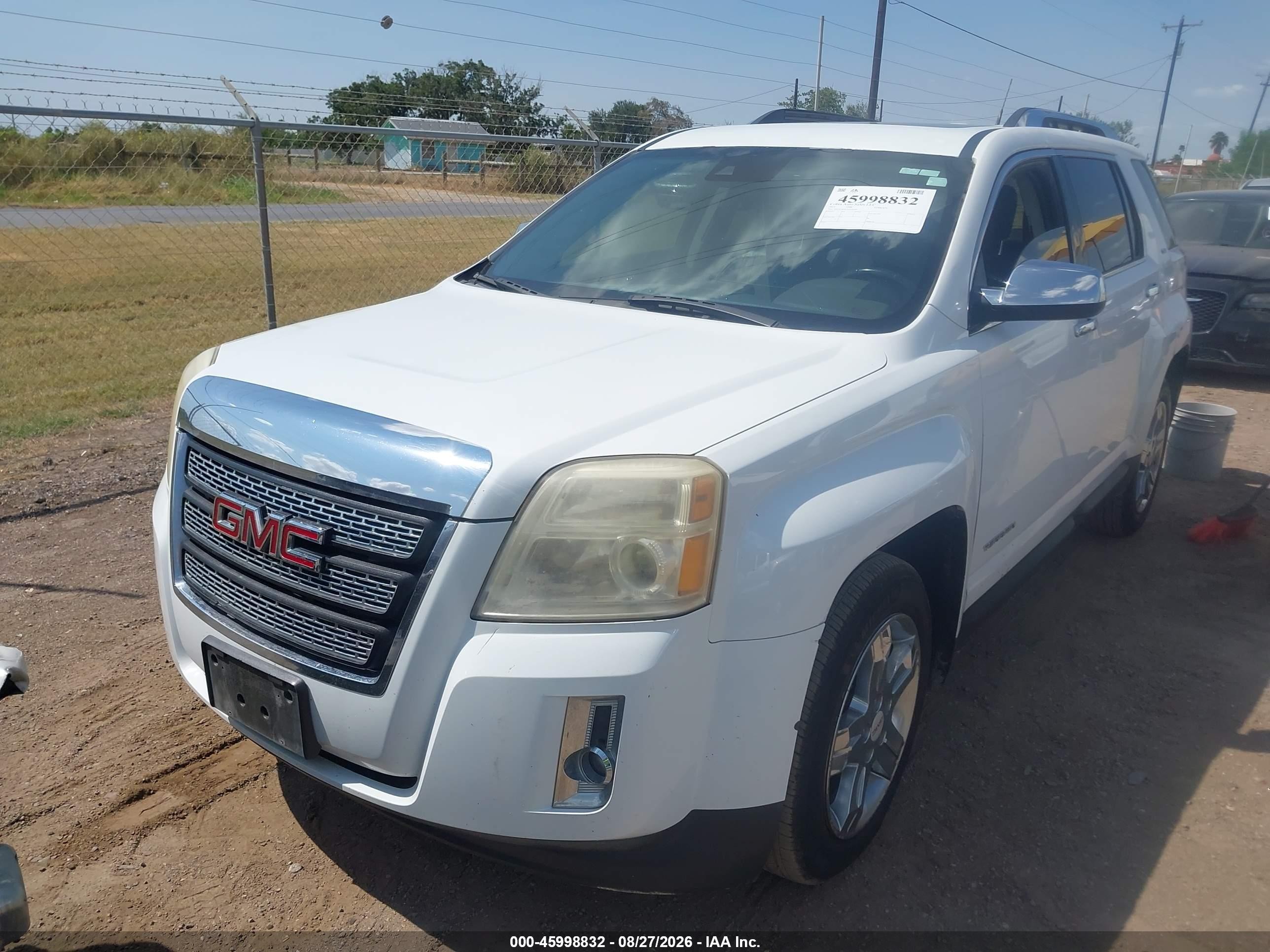 2013 Gmc Terrain Slt-2 White vin: 2GKALWEK1D6140309