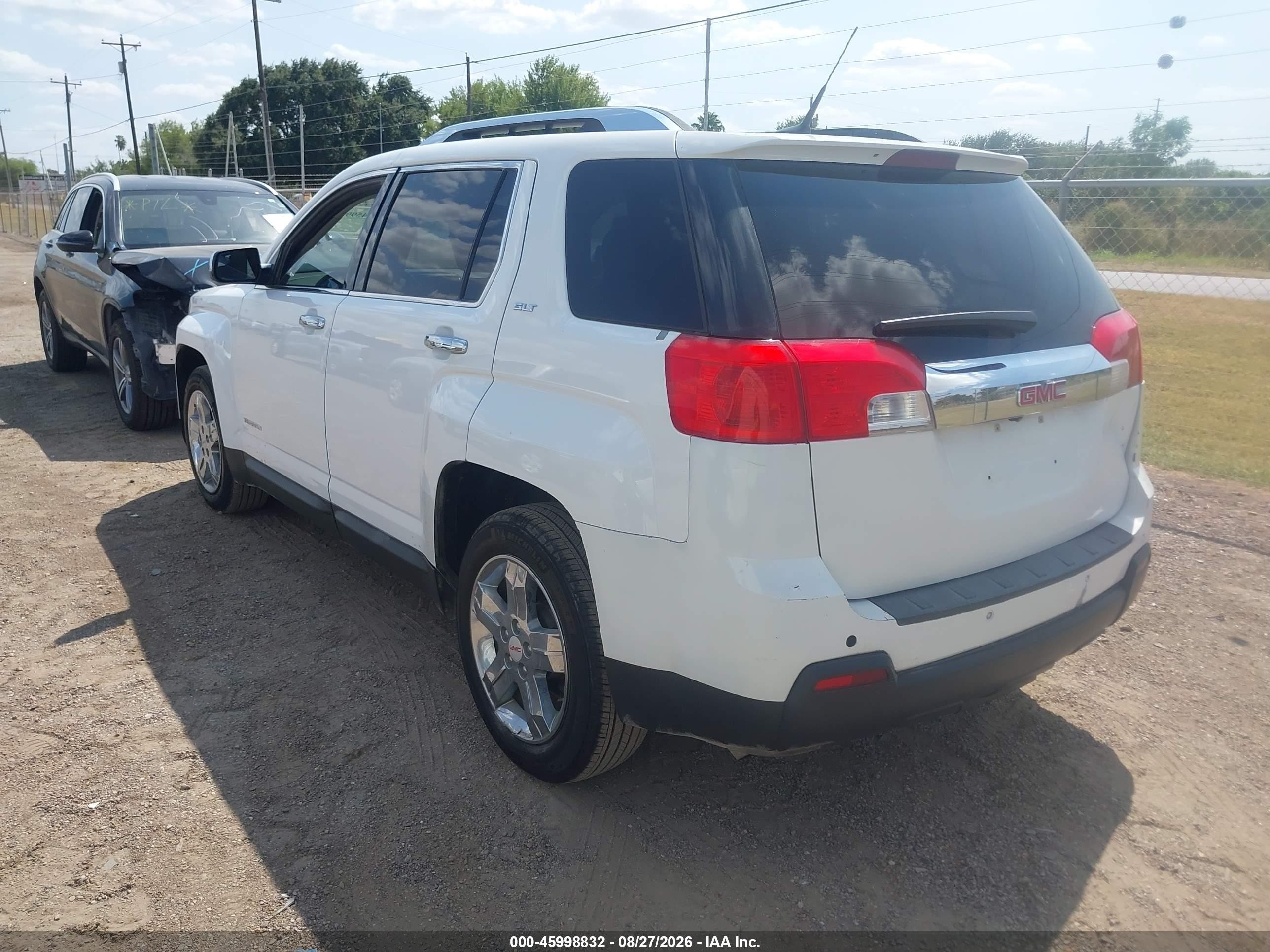 2013 Gmc Terrain Slt-2 White vin: 2GKALWEK1D6140309