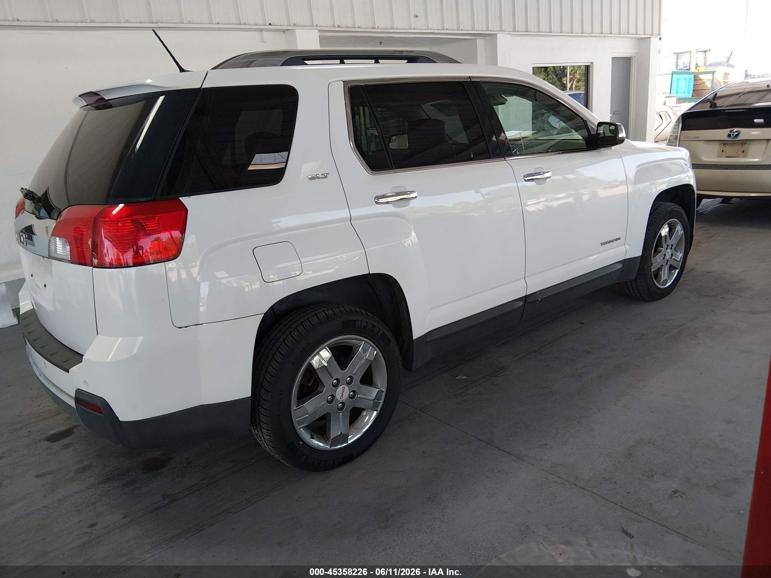 2013 Gmc Terrain Slt-2 White vin: 2GKALWEK1D6186660