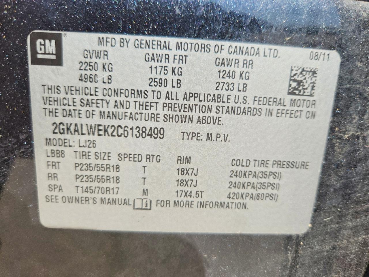 2012 Gmc Terrain Slt Gray vin: 2GKALWEK2C6138499