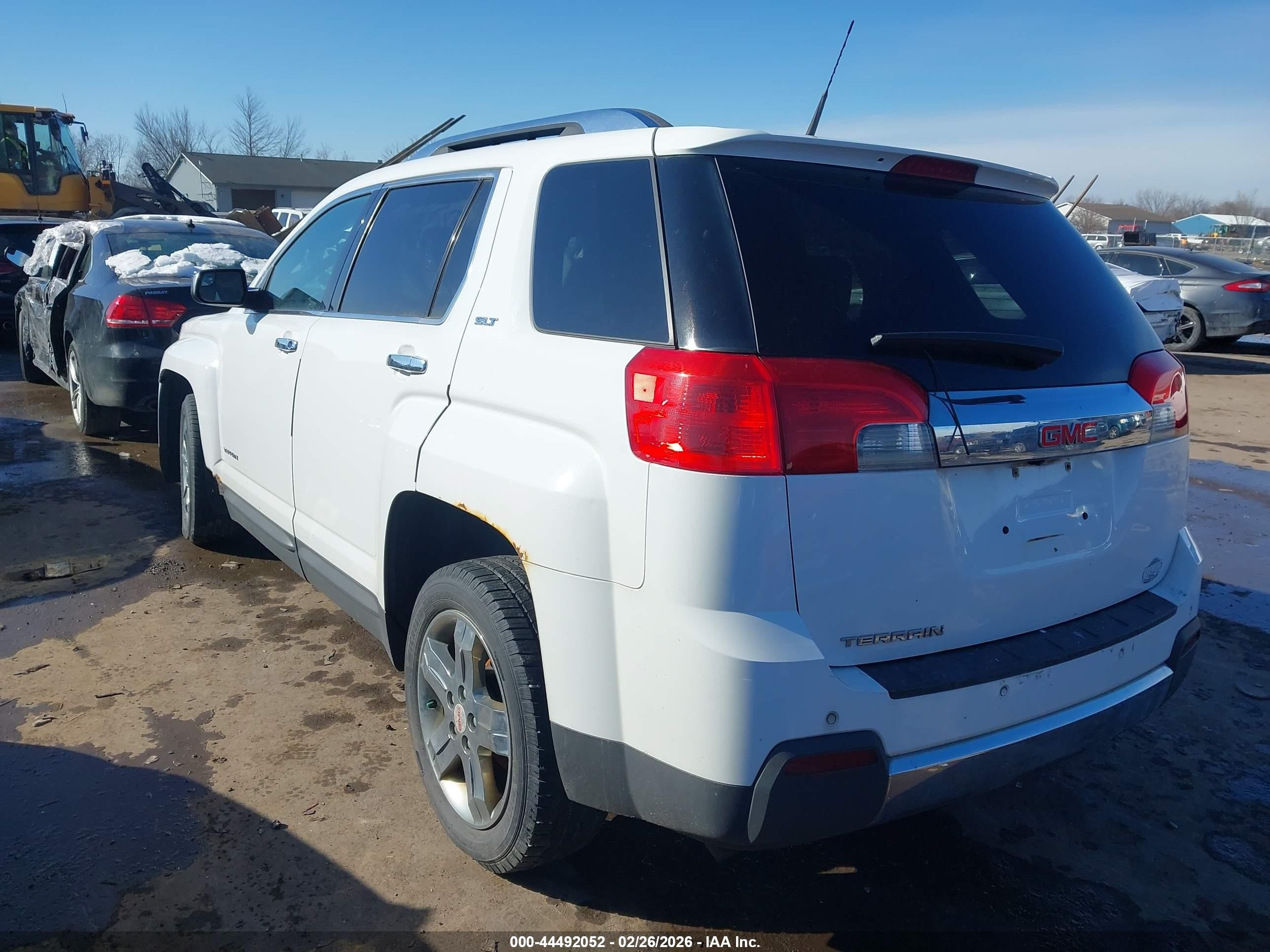2013 Gmc Terrain Slt-2 White vin: 2GKALWEK2D6141727