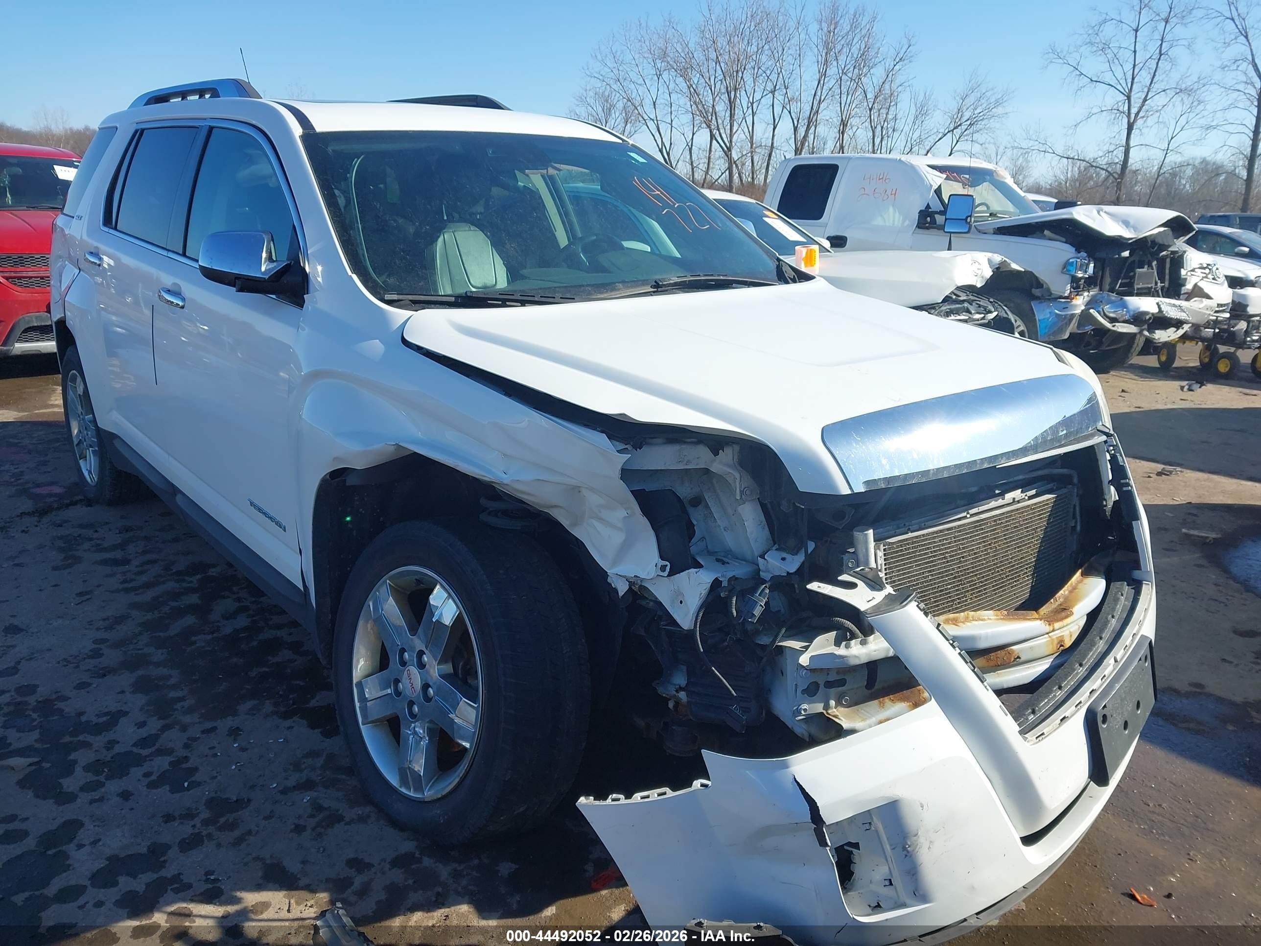 2013 Gmc Terrain Slt-2 White vin: 2GKALWEK2D6141727