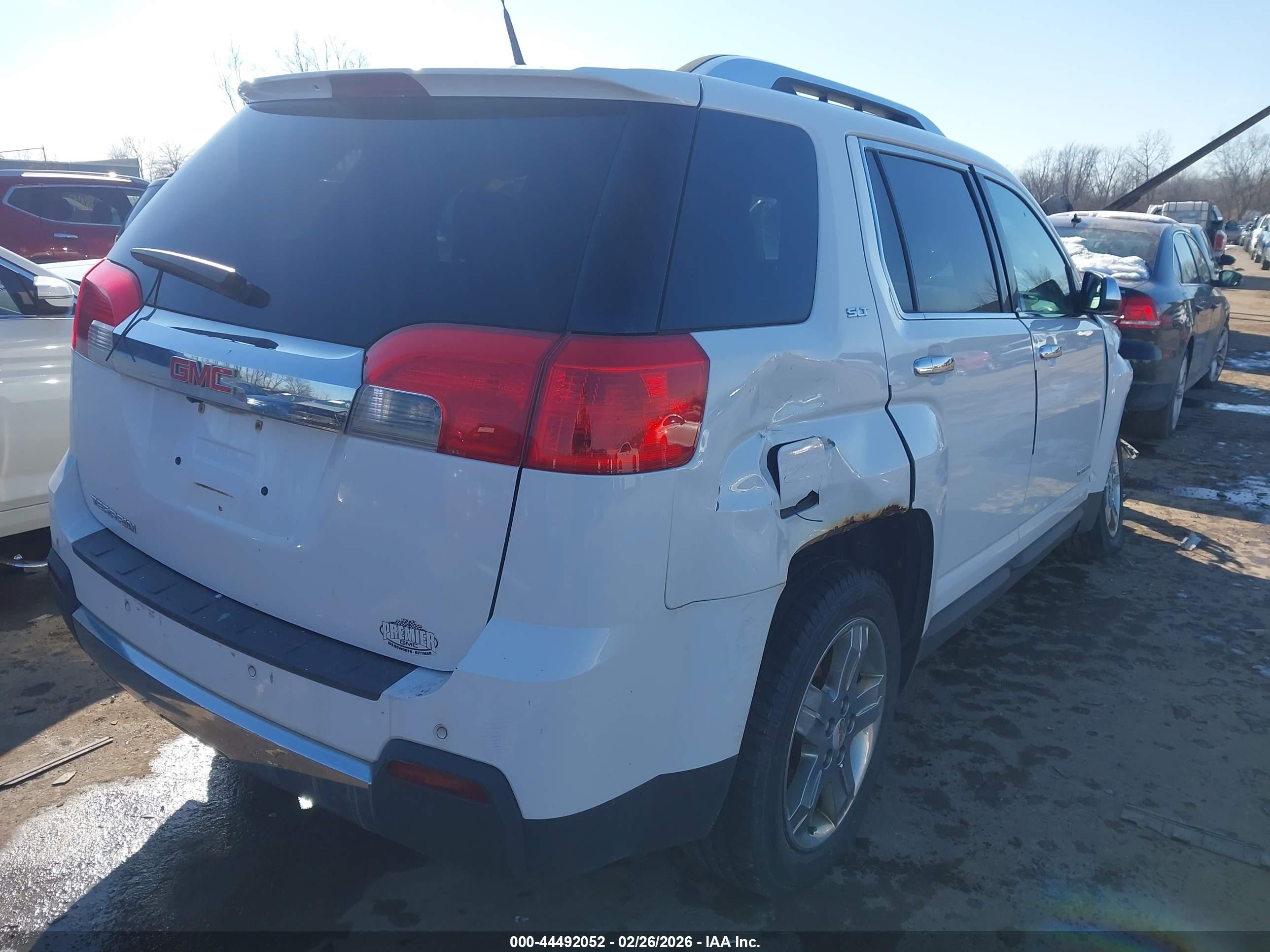2013 Gmc Terrain Slt-2 White vin: 2GKALWEK2D6141727
