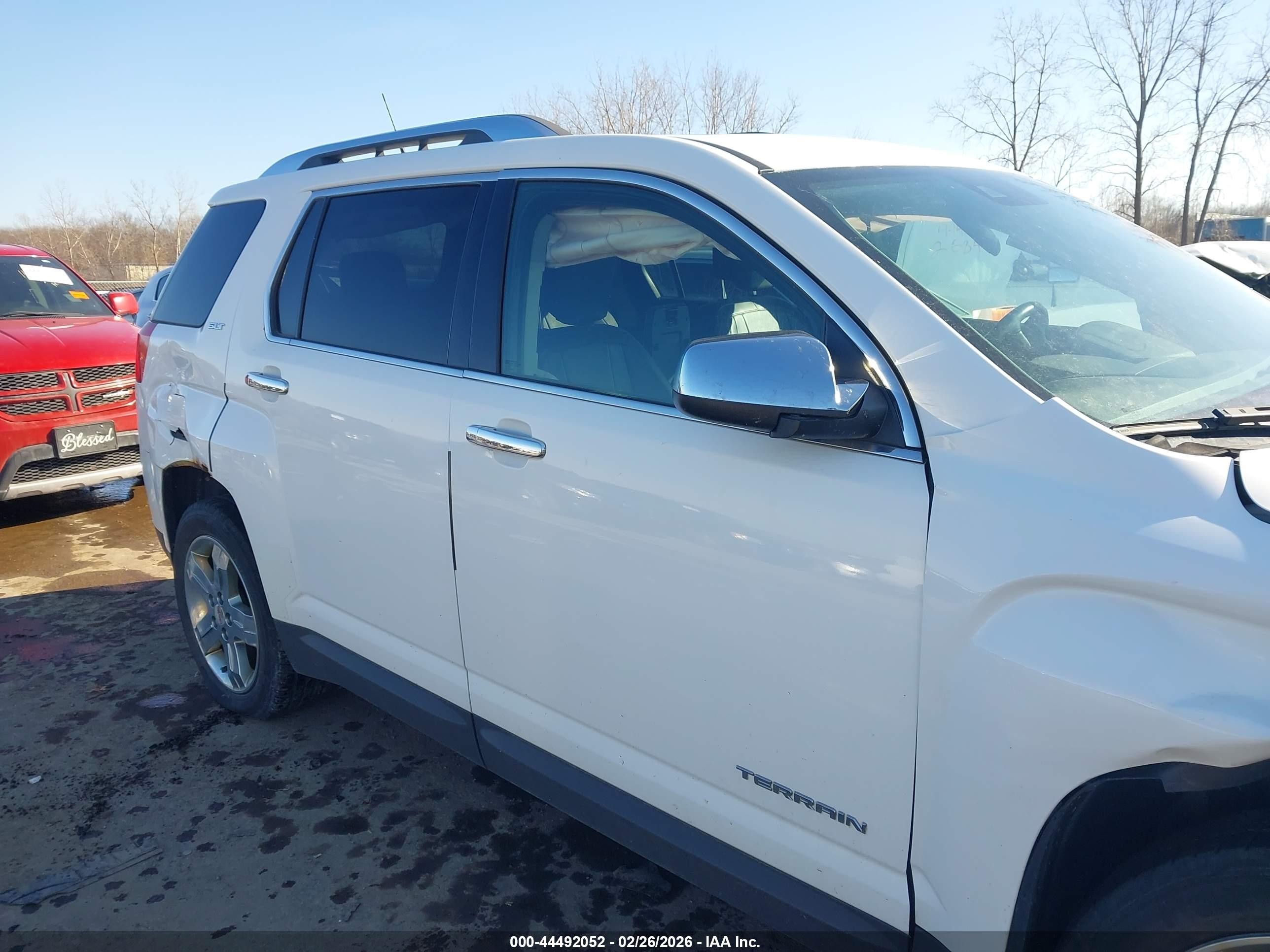 2013 Gmc Terrain Slt-2 White vin: 2GKALWEK2D6141727