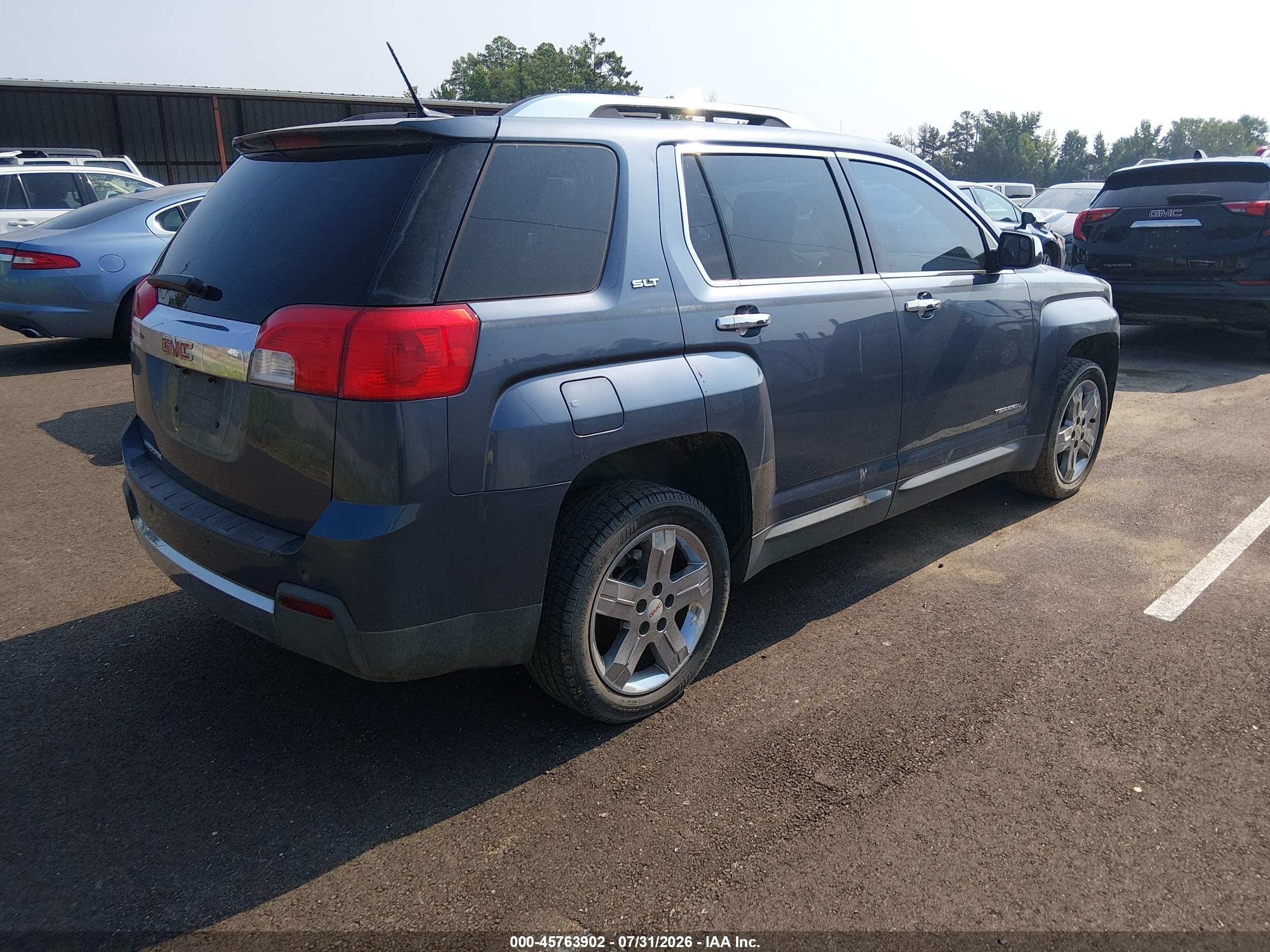 2013 Gmc Terrain Slt-2 Синий vin: 2GKALWEK4D6108051