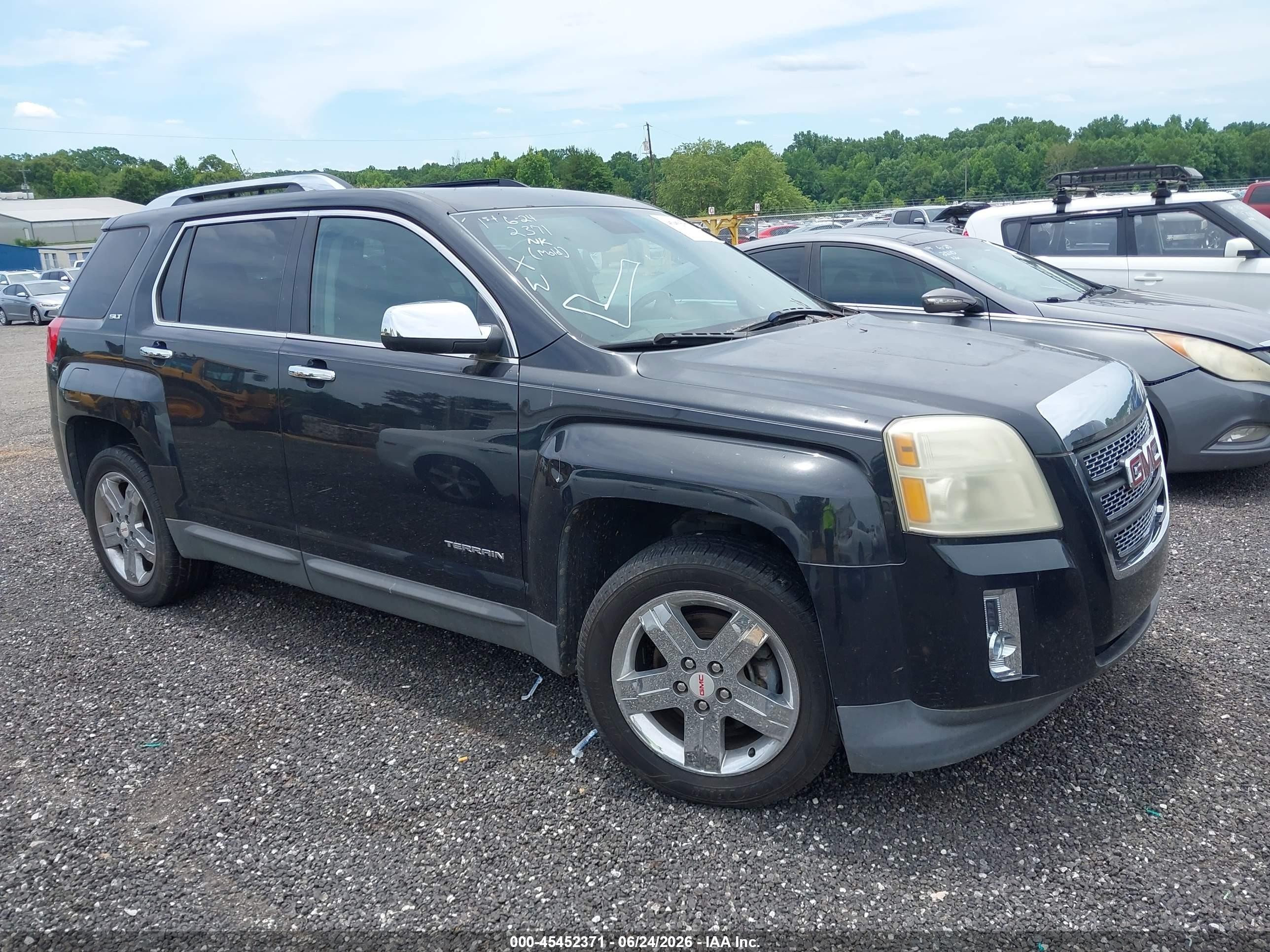 2012 Gmc Terrain Slt-2 Black vin: 2GKALWEK7C6302118