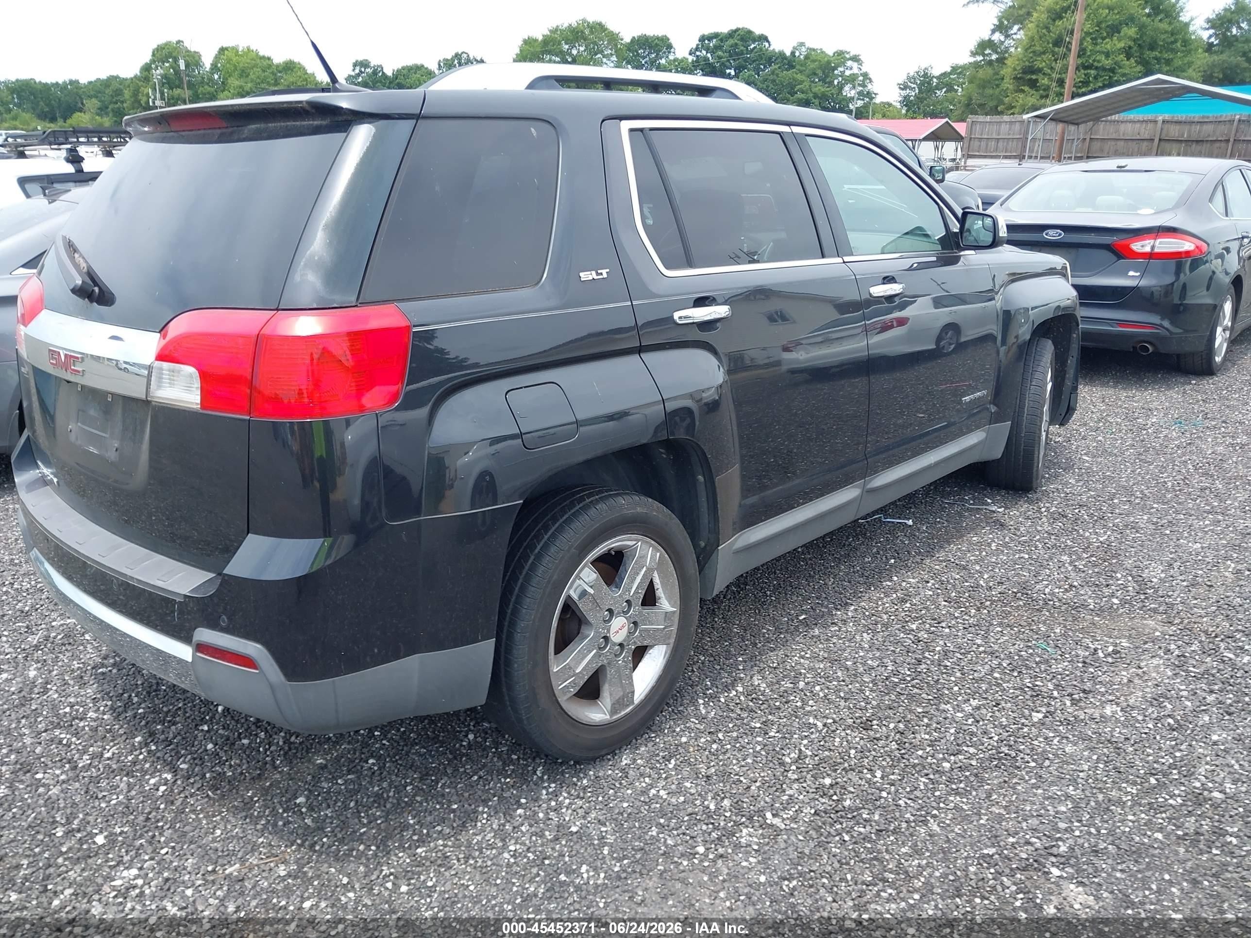 2012 Gmc Terrain Slt-2 Black vin: 2GKALWEK7C6302118