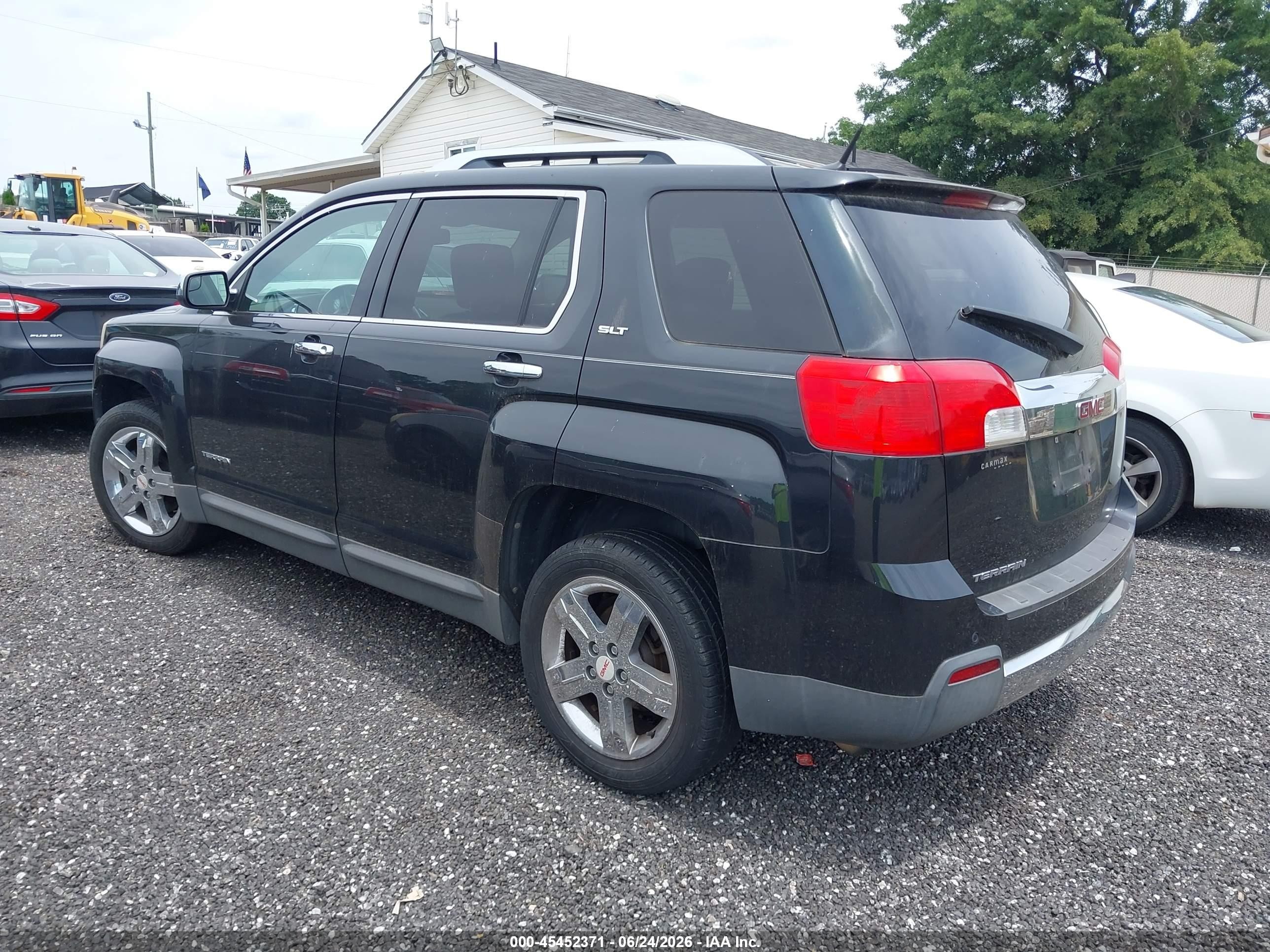 2012 Gmc Terrain Slt-2 Black vin: 2GKALWEK7C6302118