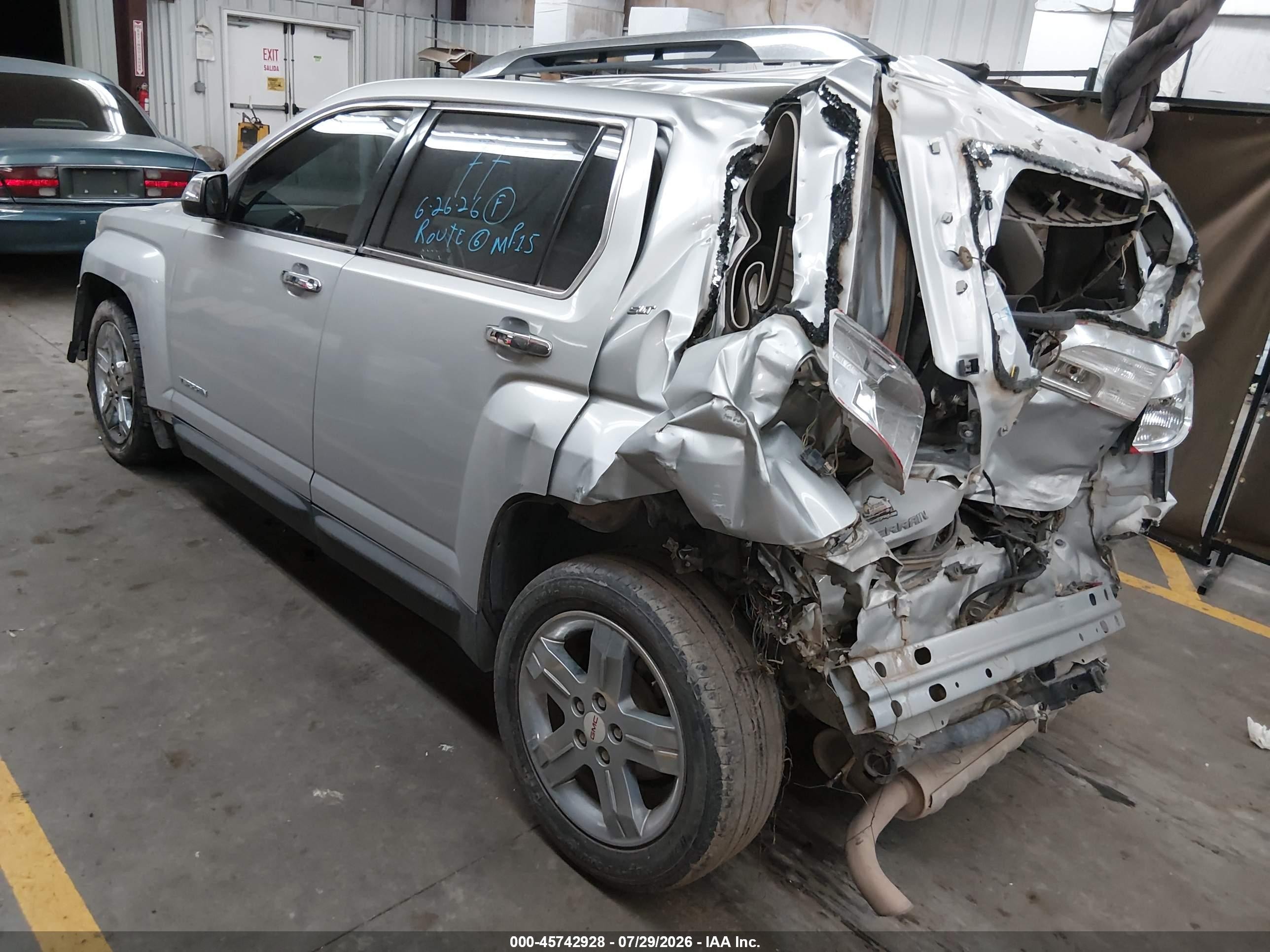2013 Gmc Terrain Slt-2 Silver vin: 2GKALWEK8D6300881
