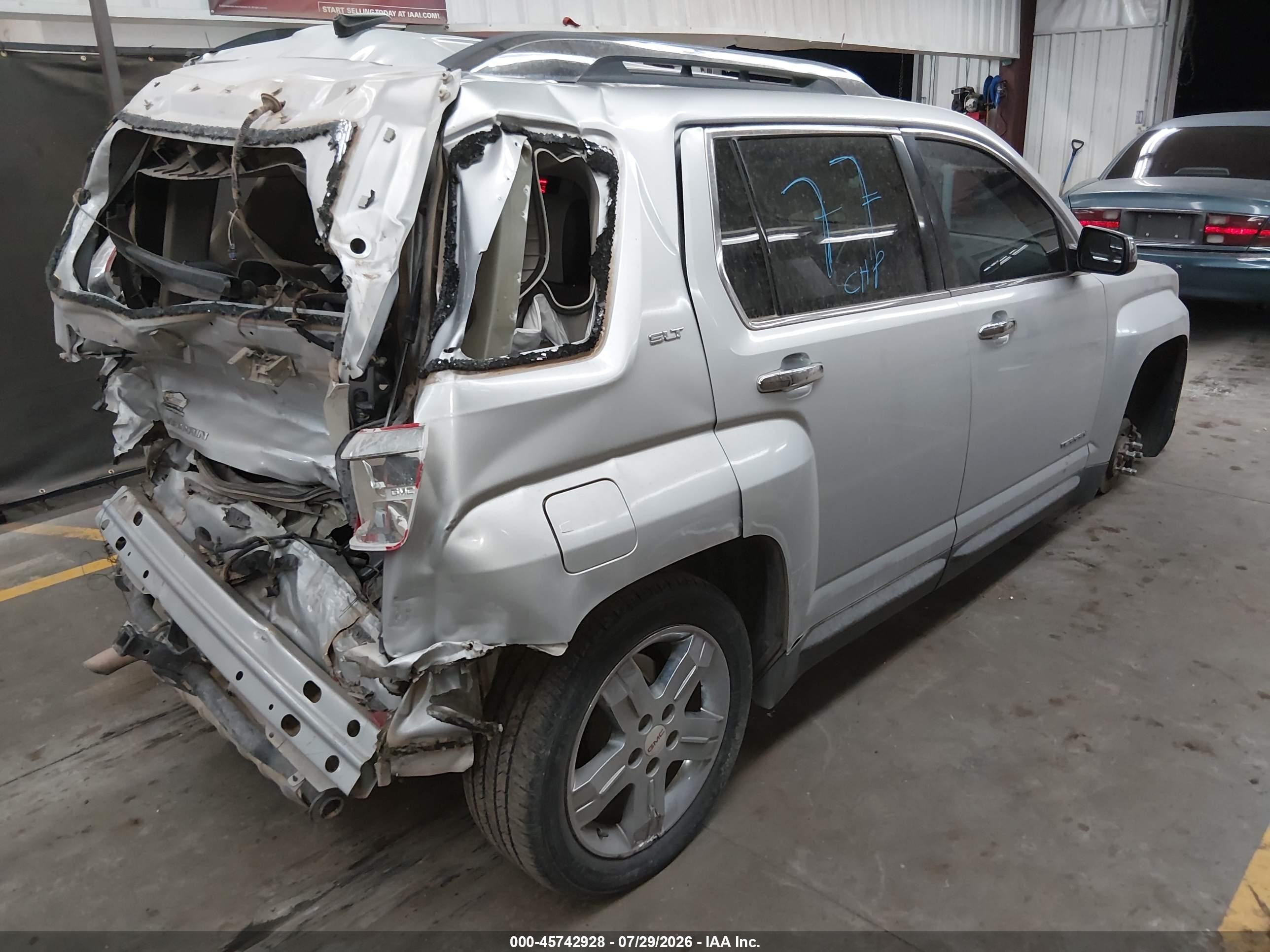 2013 Gmc Terrain Slt-2 Silver vin: 2GKALWEK8D6300881