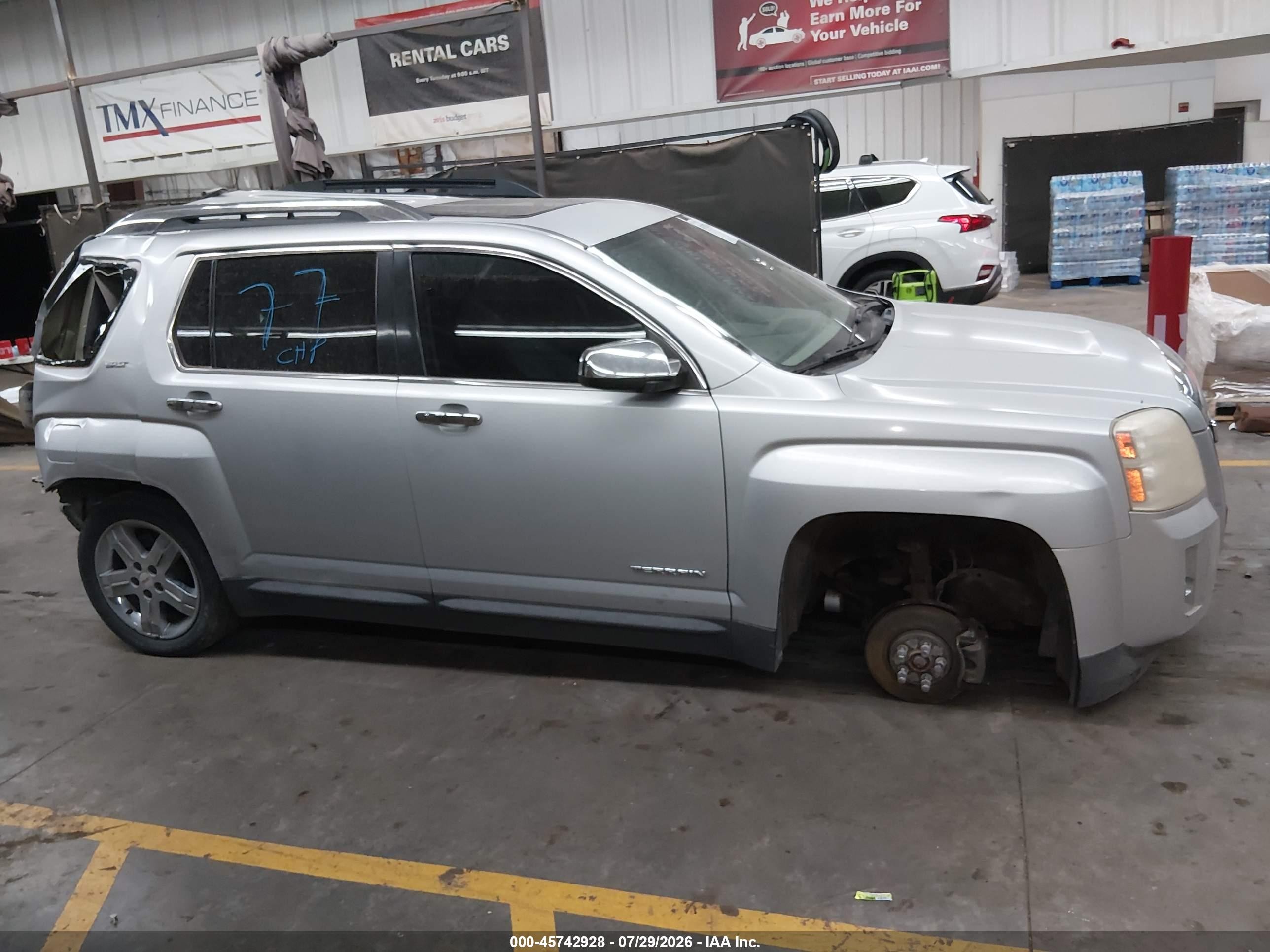 2013 Gmc Terrain Slt-2 Silver vin: 2GKALWEK8D6300881