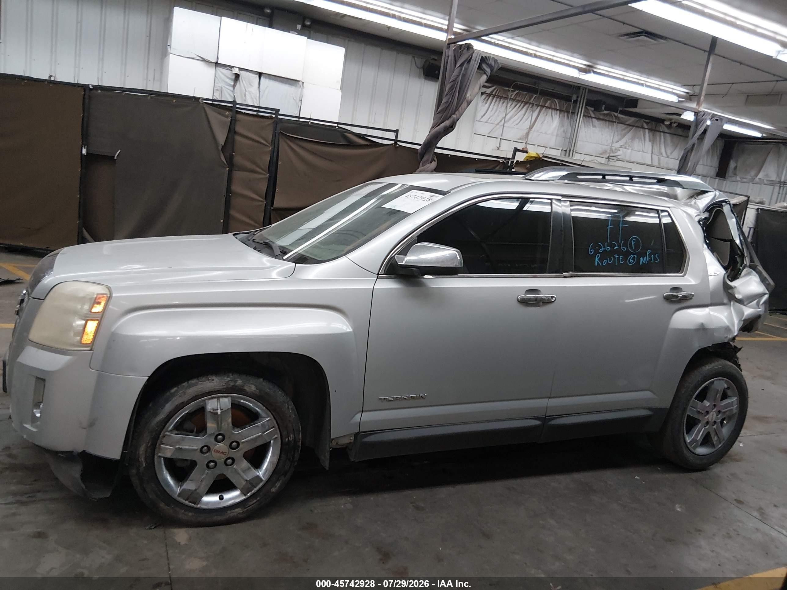 2013 Gmc Terrain Slt-2 Silver vin: 2GKALWEK8D6300881