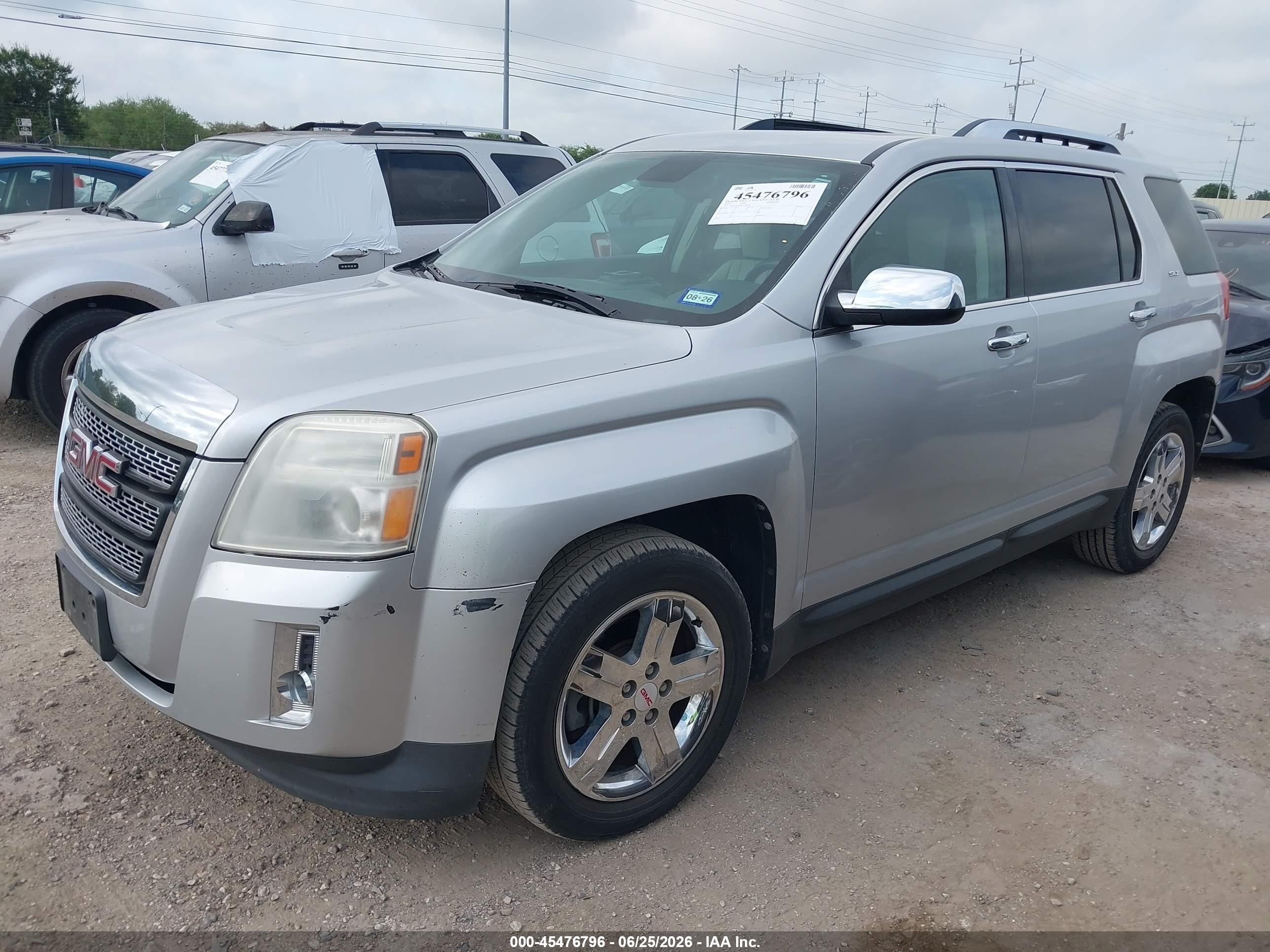 2012 Gmc Terrain Slt-2 Silver vin: 2GKALWEK9C6108030