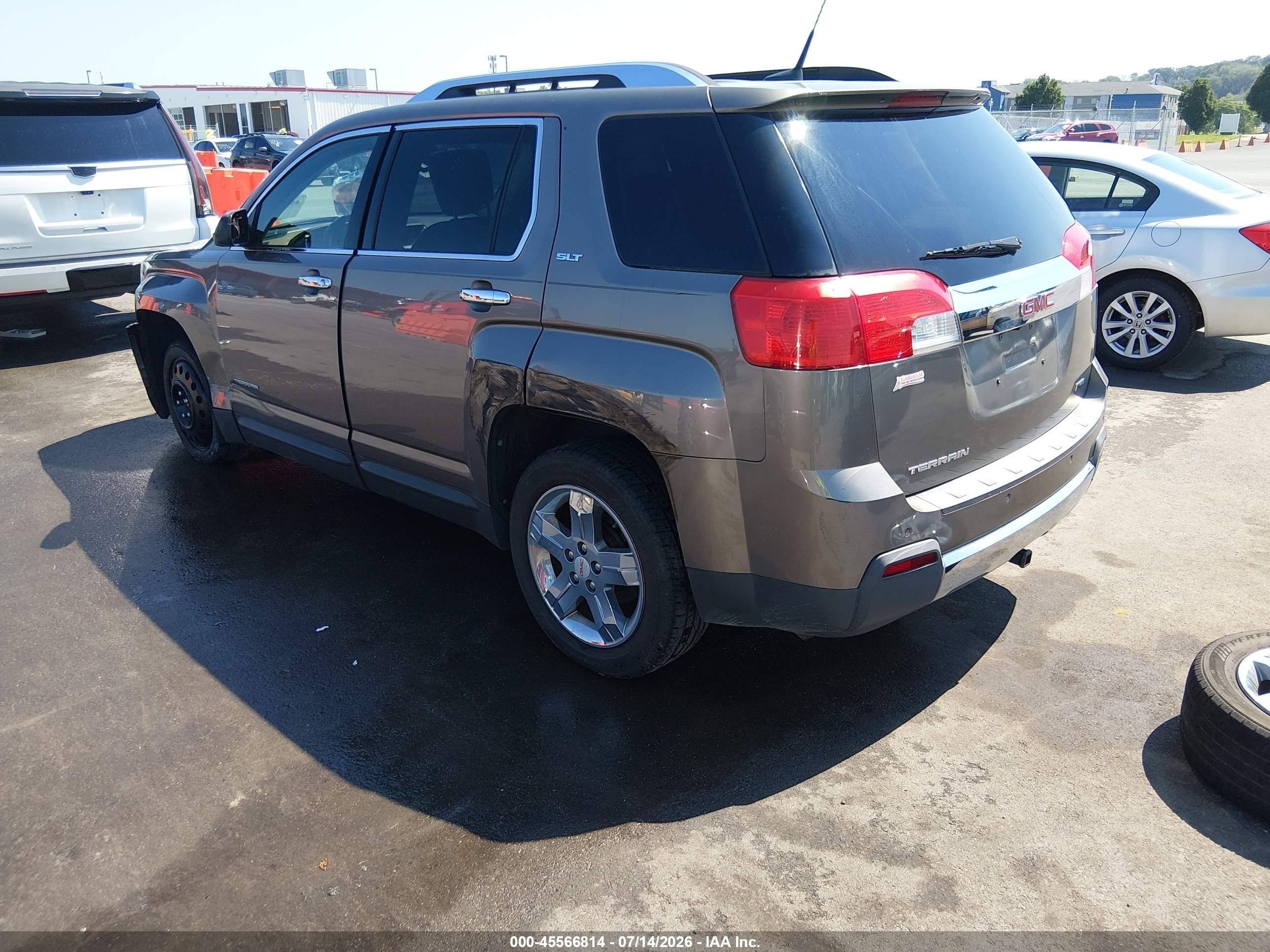 2012 Gmc Terrain Slt-2 Brown vin: 2GKALWEKXC6234297