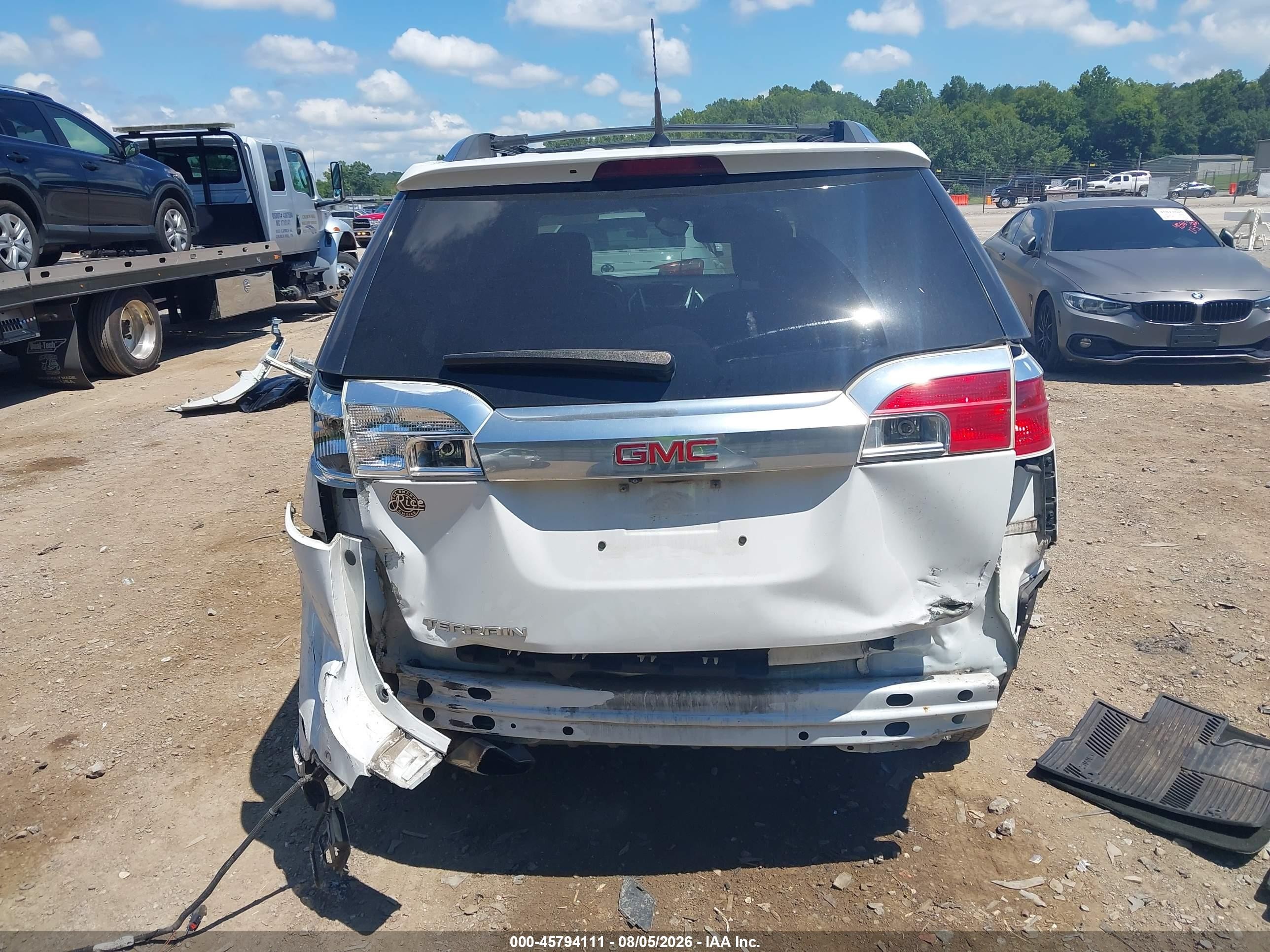 2013 Gmc Terrain Denali White vin: 2GKALYEK2D6141481