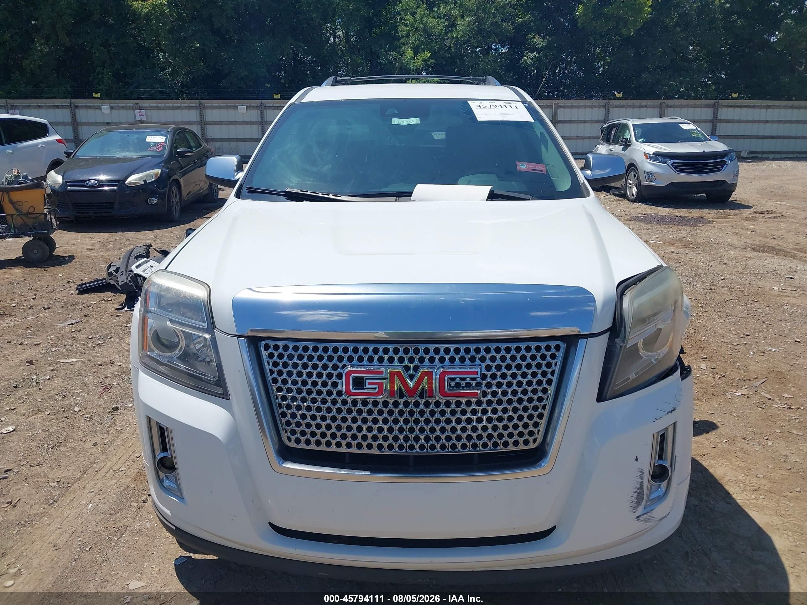 2013 Gmc Terrain Denali White vin: 2GKALYEK2D6141481