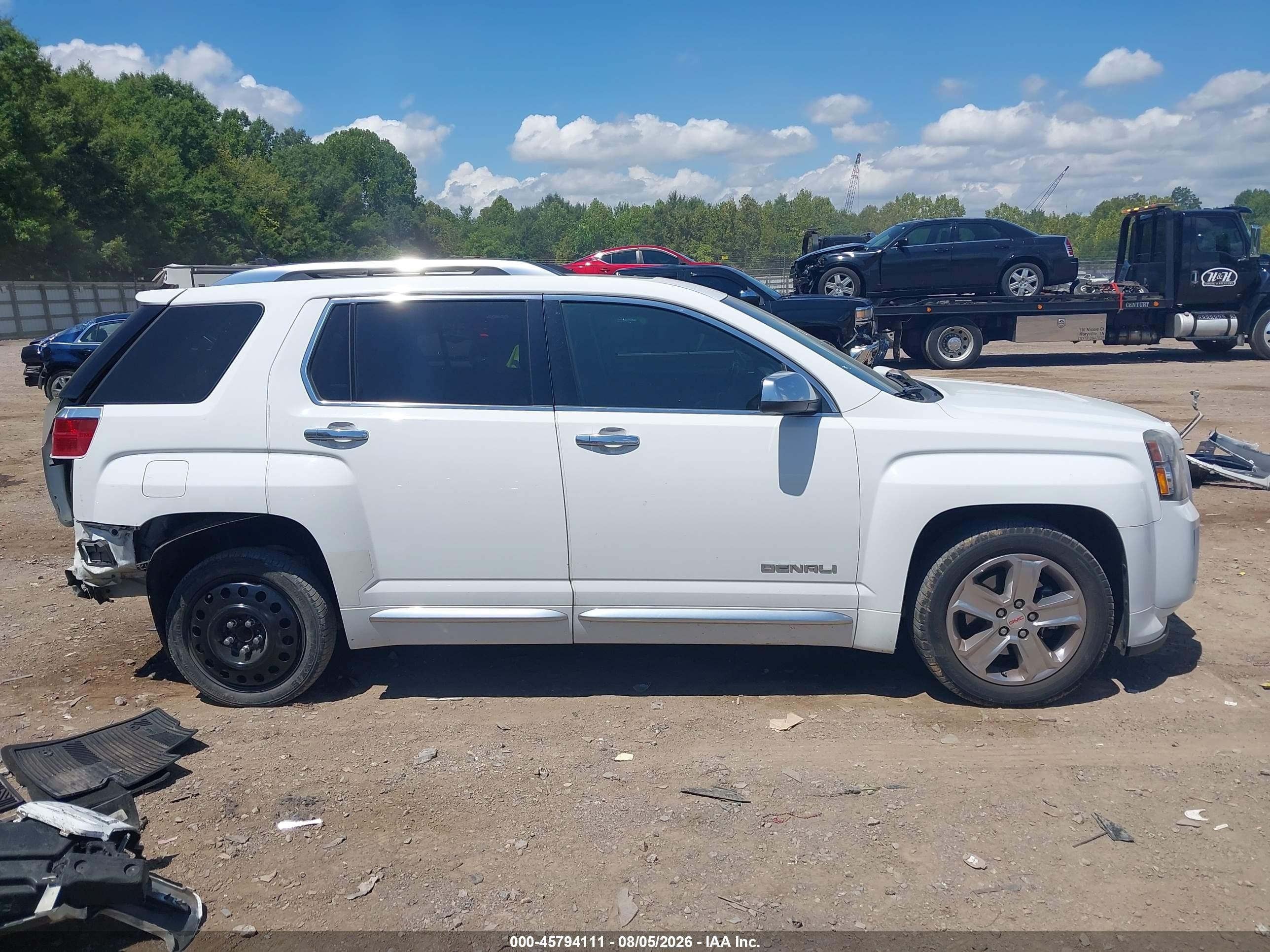 2013 Gmc Terrain Denali White vin: 2GKALYEK2D6141481