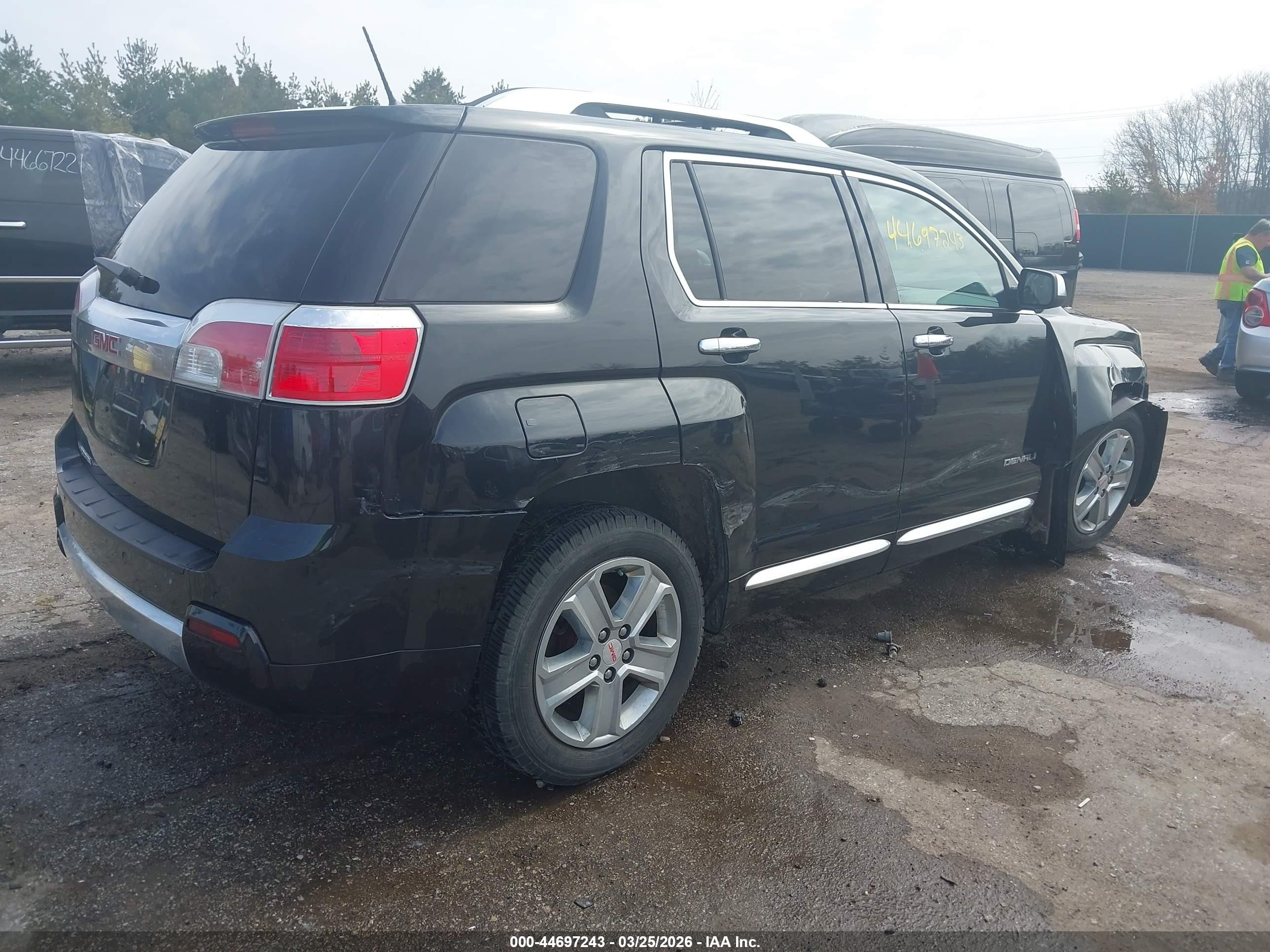 2013 Gmc Terrain Denali Black vin: 2GKALYEK2D6287797