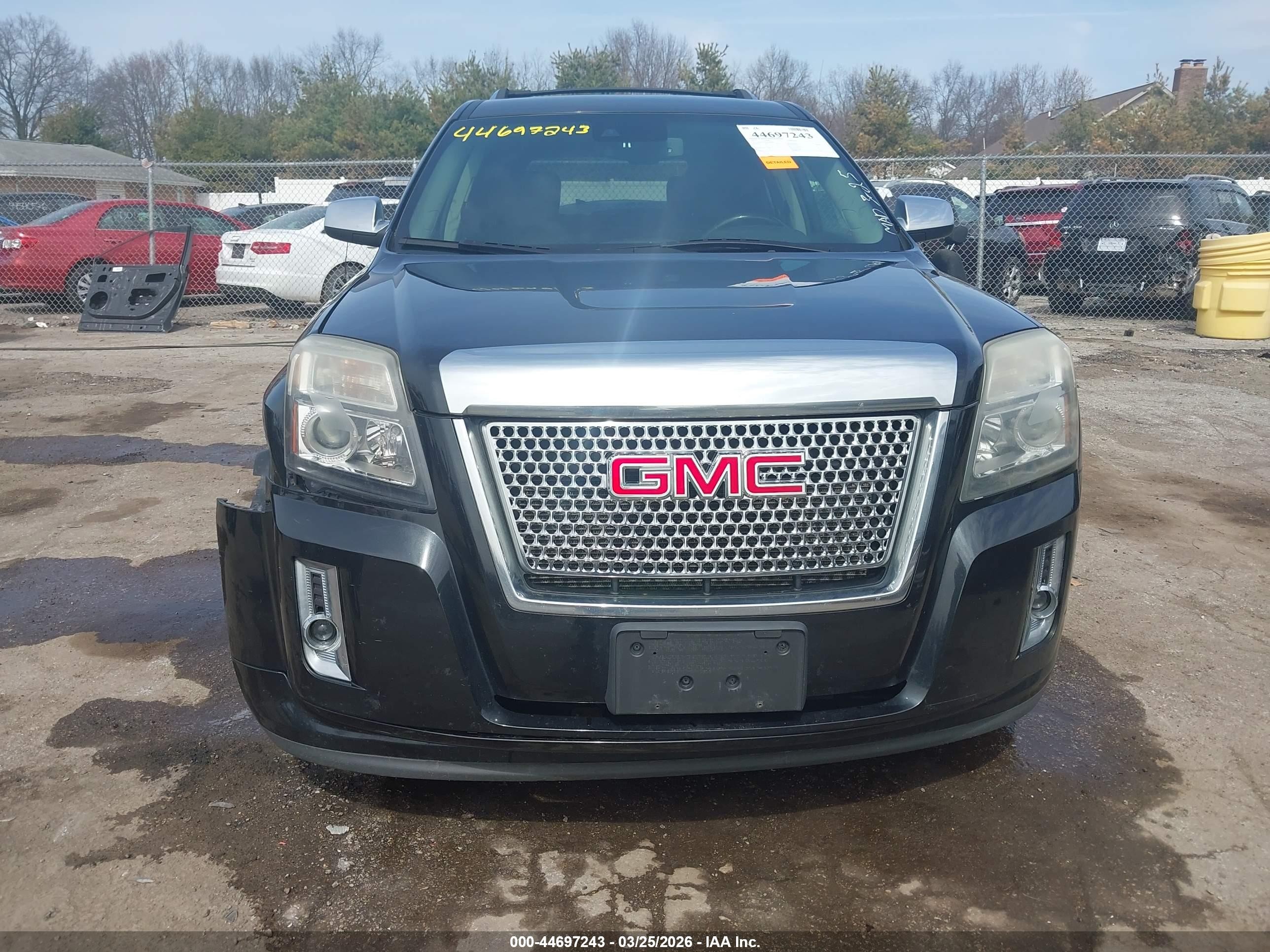2013 Gmc Terrain Denali Black vin: 2GKALYEK2D6287797