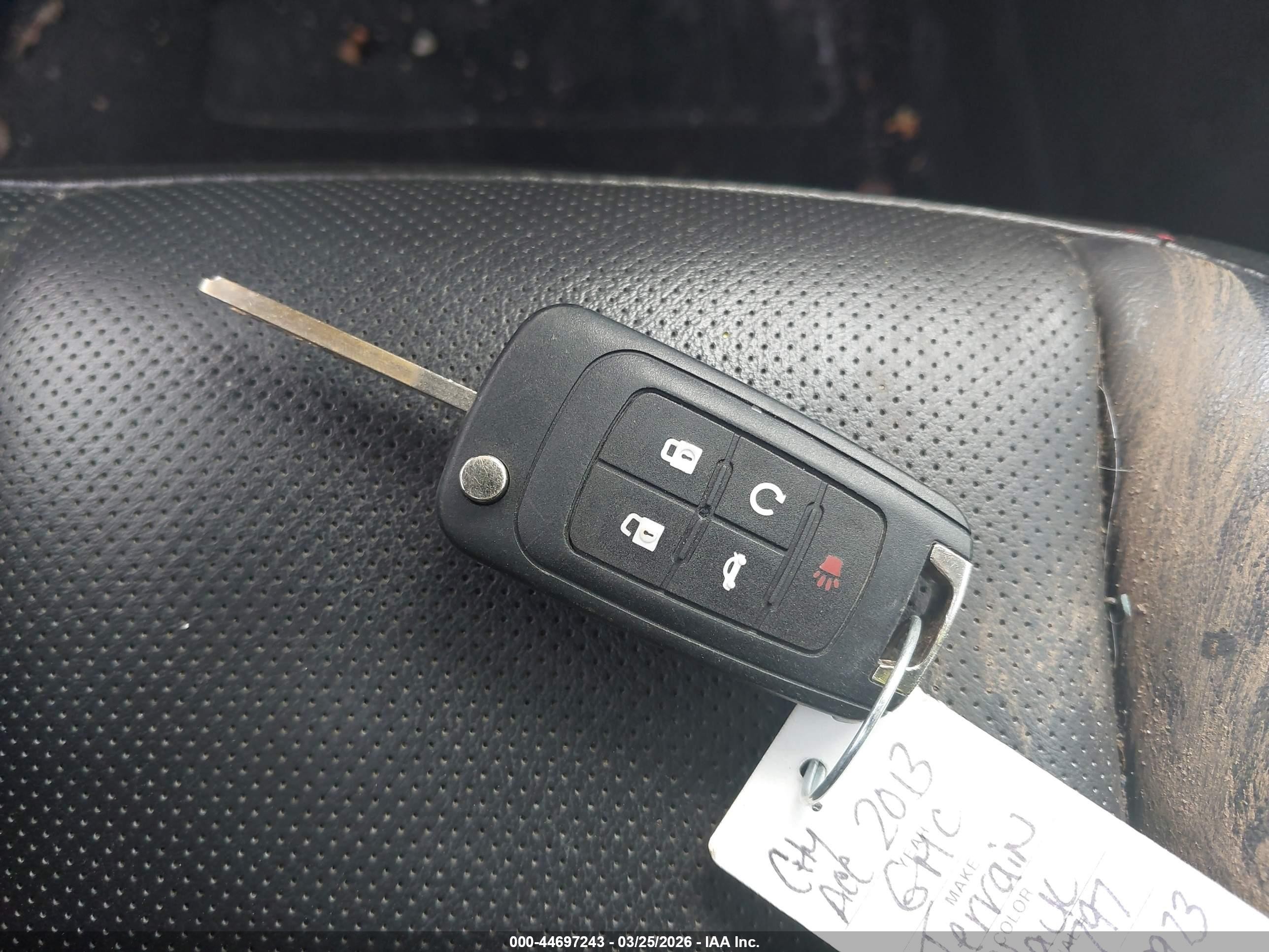2013 Gmc Terrain Denali Black vin: 2GKALYEK2D6287797