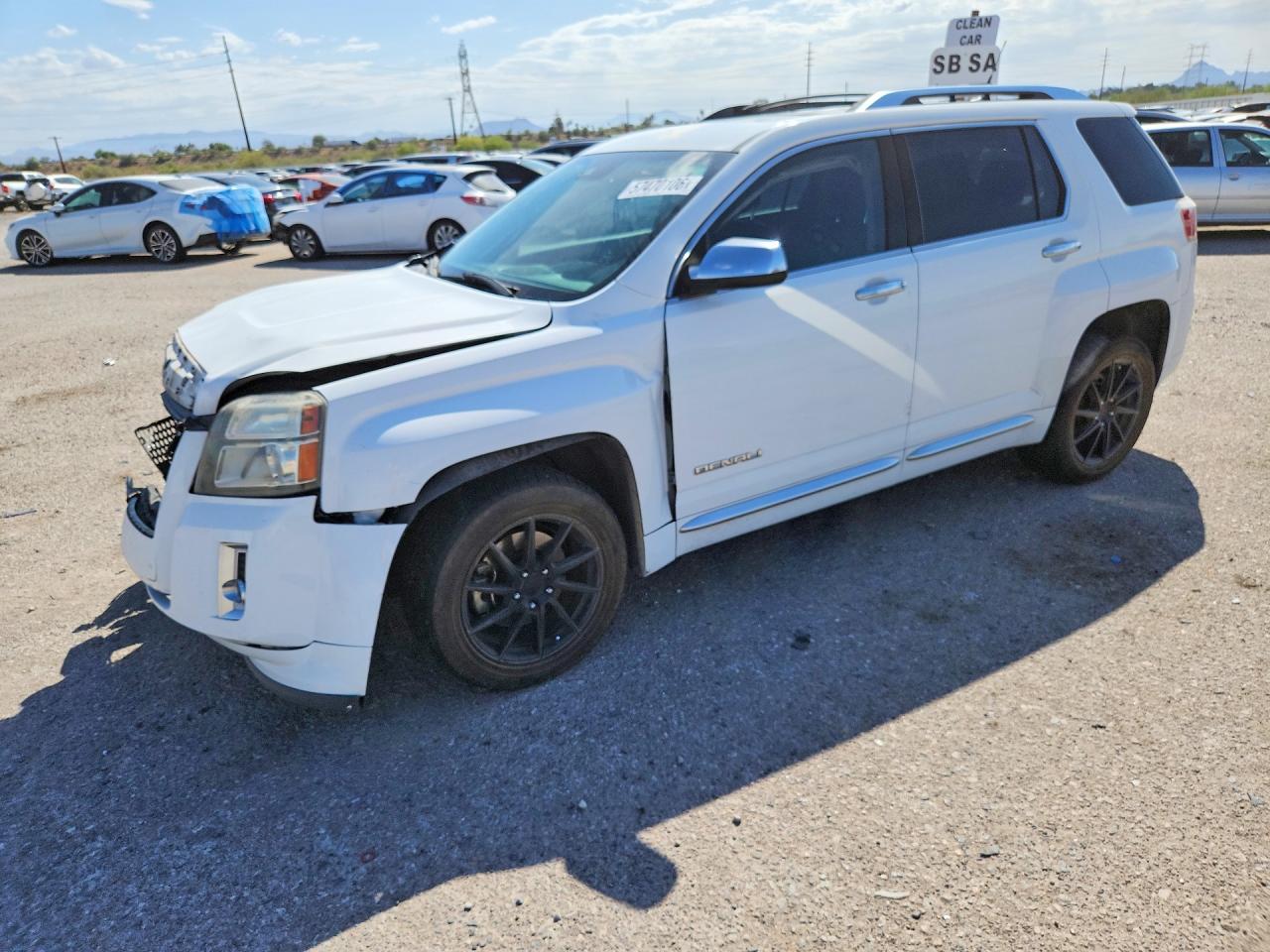 2013 Gmc Terrain Denali White vin: 2GKALYEK3D6121319