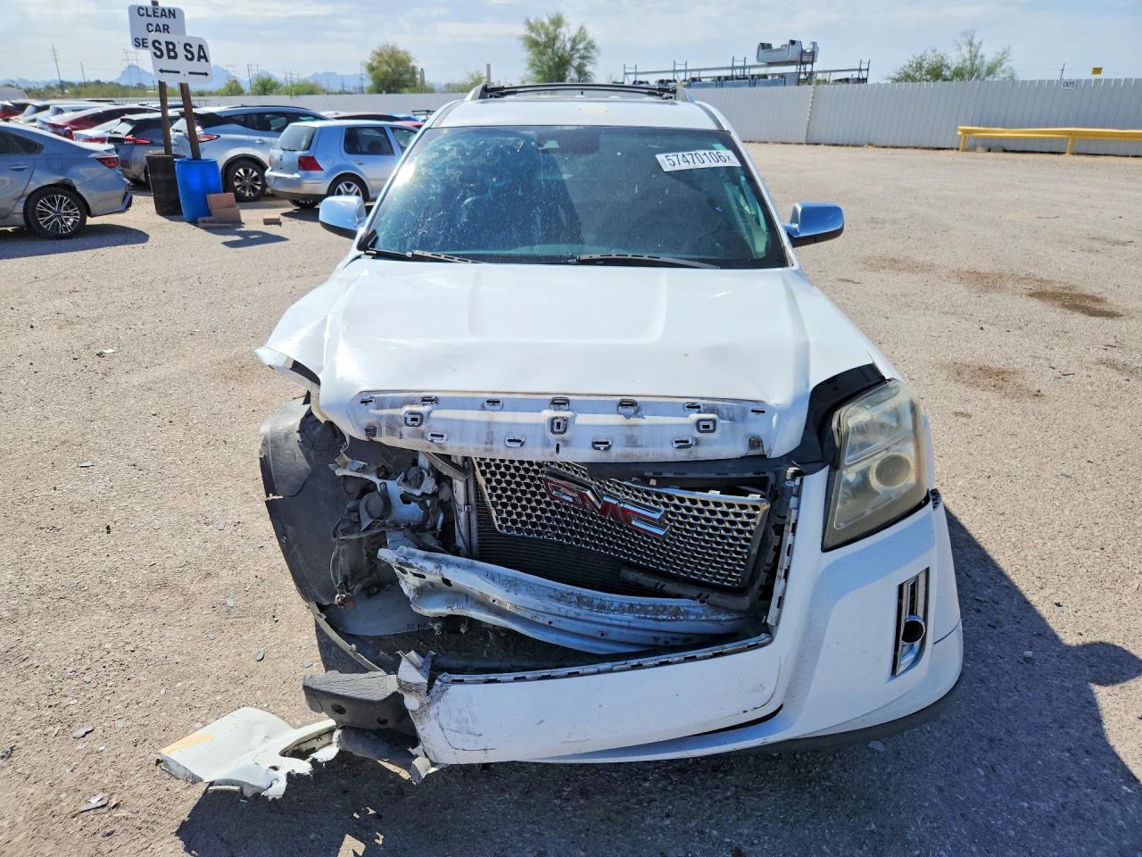2013 Gmc Terrain Denali White vin: 2GKALYEK3D6121319