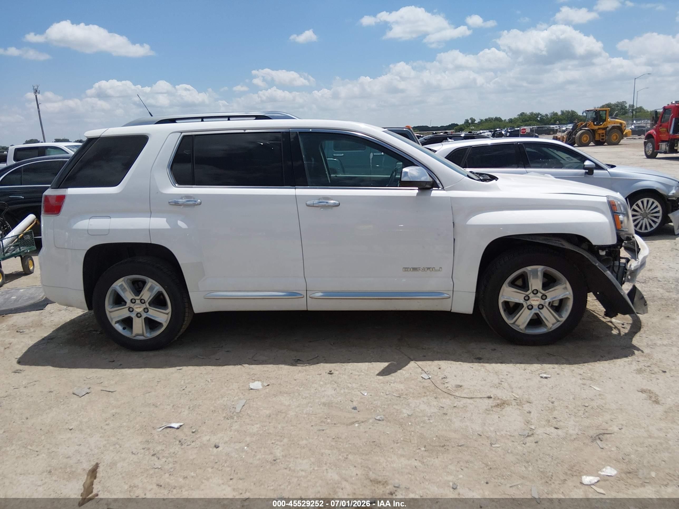 2013 Gmc Terrain Denali White vin: 2GKALYEK5D6124562