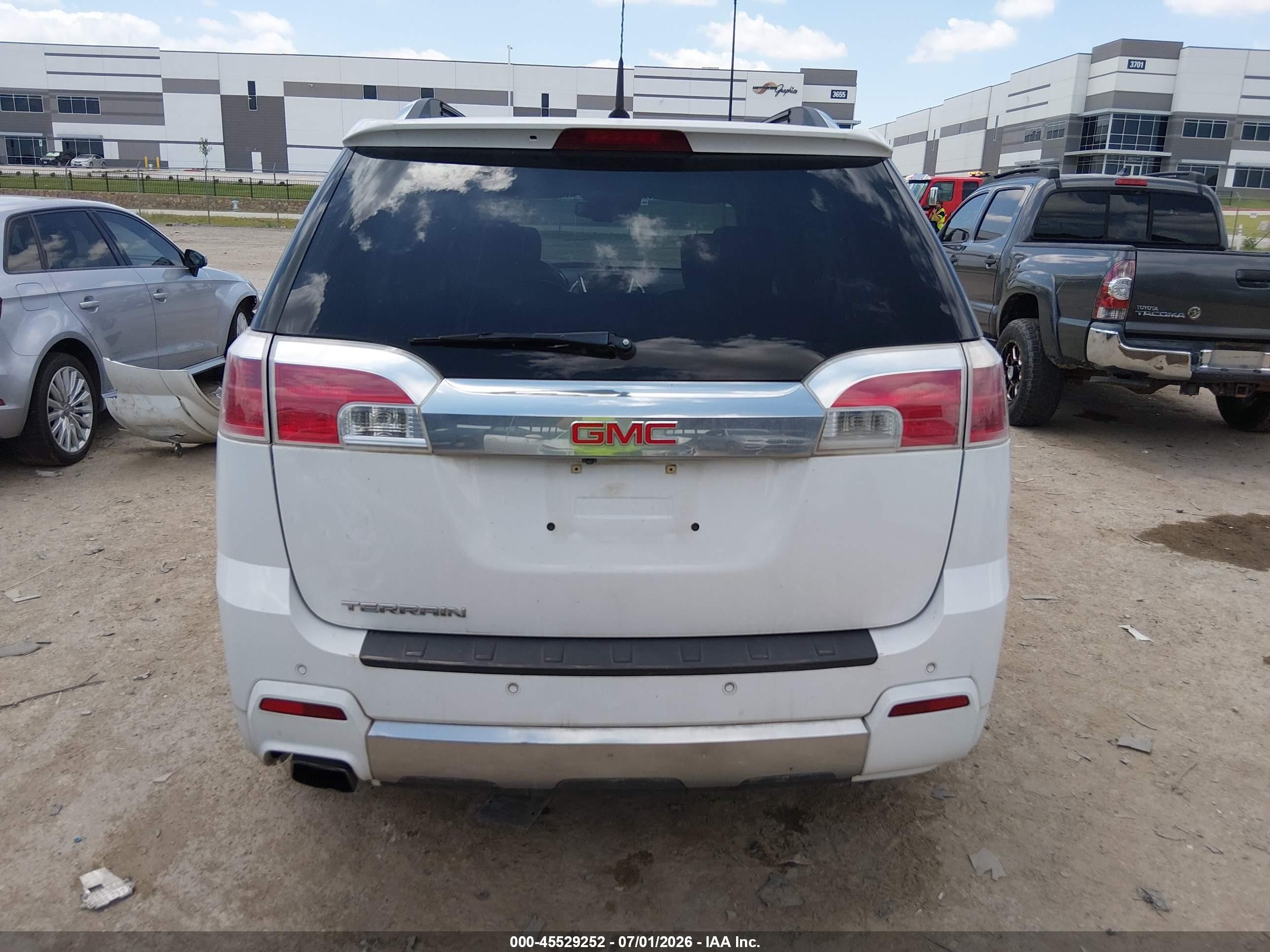 2013 Gmc Terrain Denali White vin: 2GKALYEK5D6124562