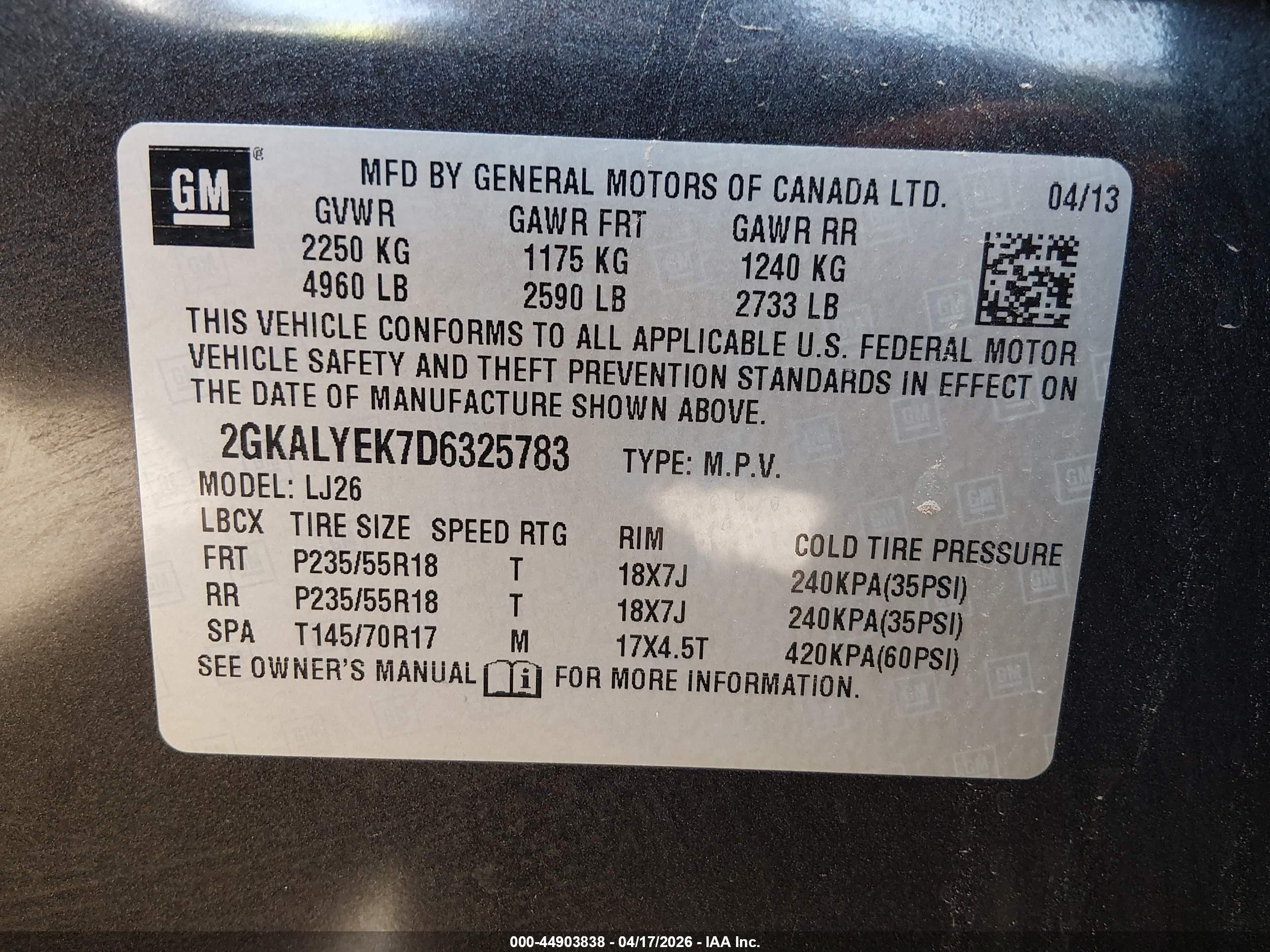 2013 Gmc Terrain Denali Gray vin: 2GKALYEK7D6325783