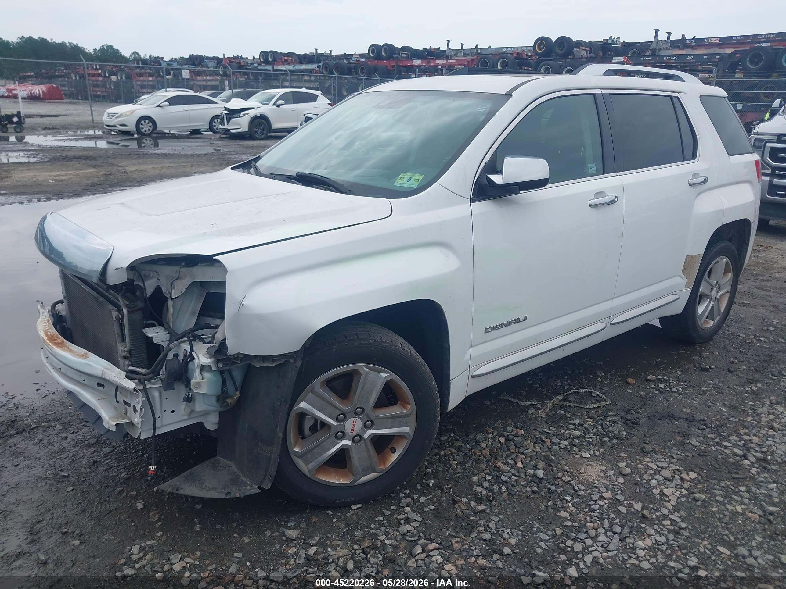 2013 Gmc Terrain Denali White vin: 2GKALYEK9D6138187