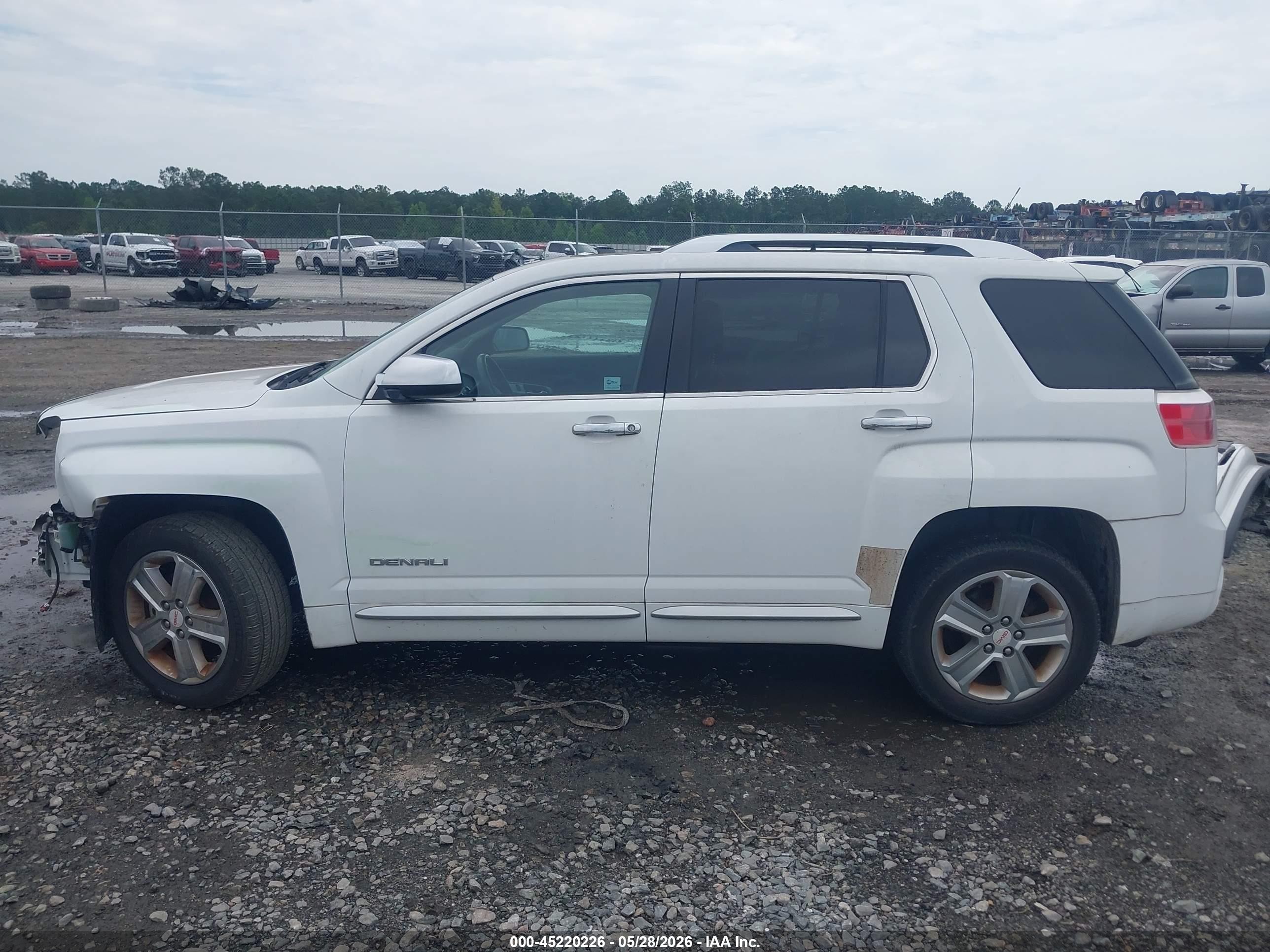 2013 Gmc Terrain Denali White vin: 2GKALYEK9D6138187