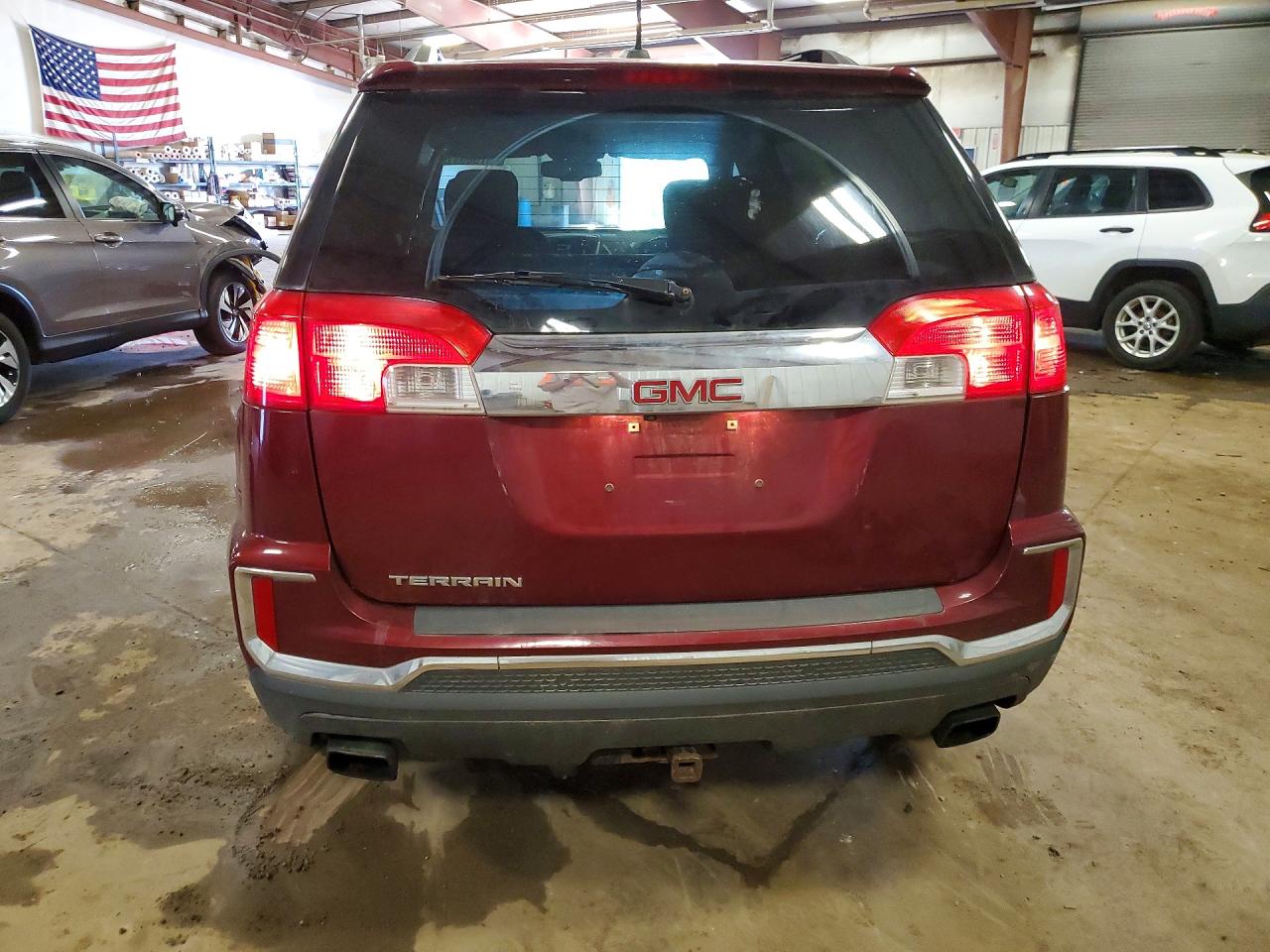 2016 Gmc Terrain Sle Burgundy vin: 2GKFLNE35G6327050