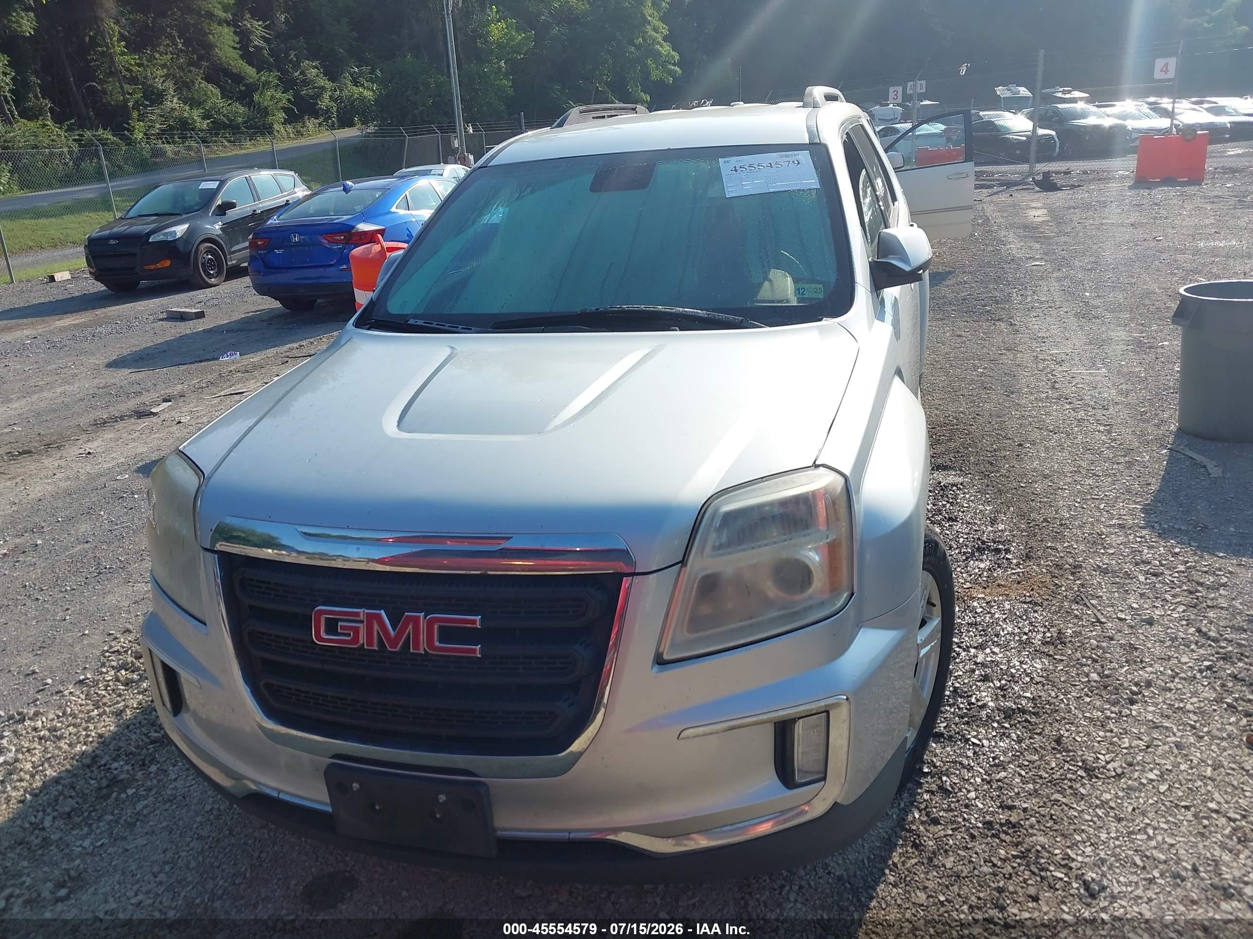 2016 Gmc Terrain Sle-2 Silver vin: 2GKFLNE36G6115807
