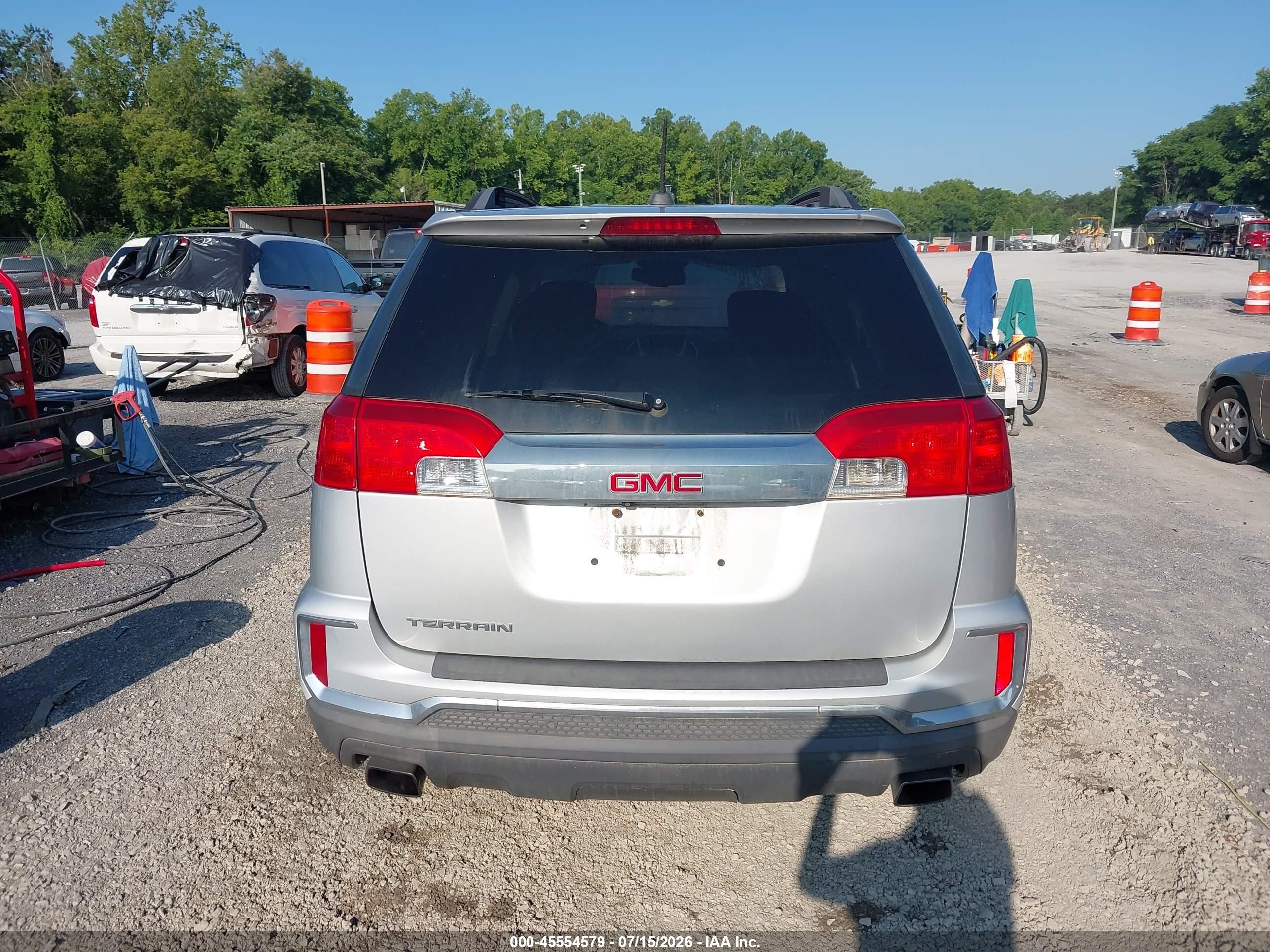 2016 Gmc Terrain Sle-2 Silver vin: 2GKFLNE36G6115807