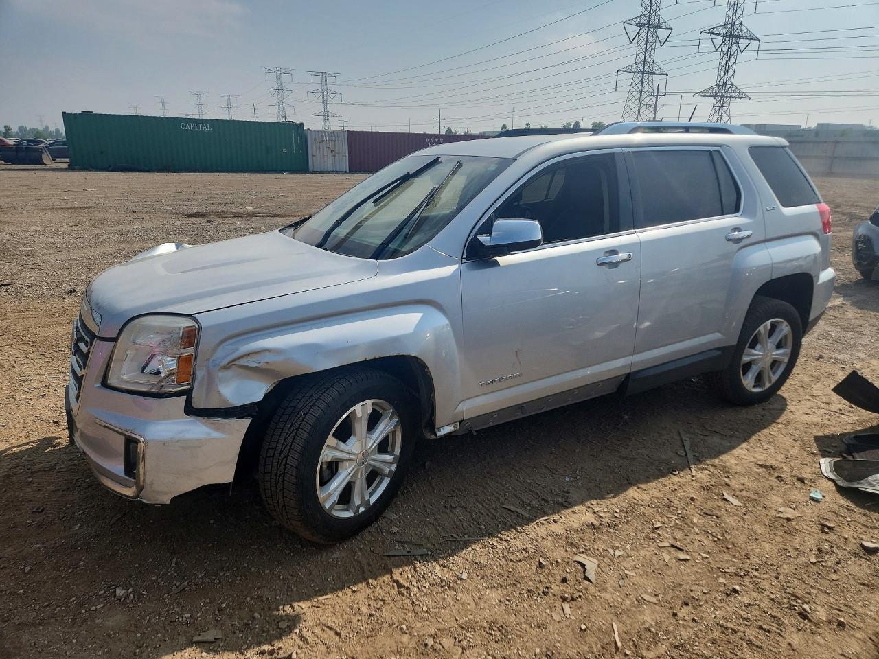 2016 Gmc Terrain Slt Silver vin: 2GKFLPE35G6144047