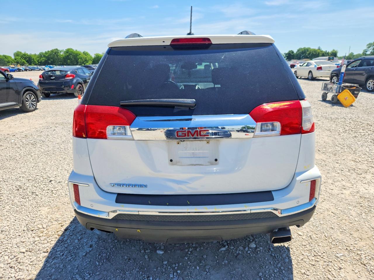 2016 Gmc Terrain Slt White vin: 2GKFLPE3XG6147459