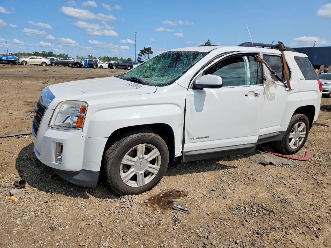 2015 Gmc Terrain Sle White vin: 2GKFLRE34F6408806