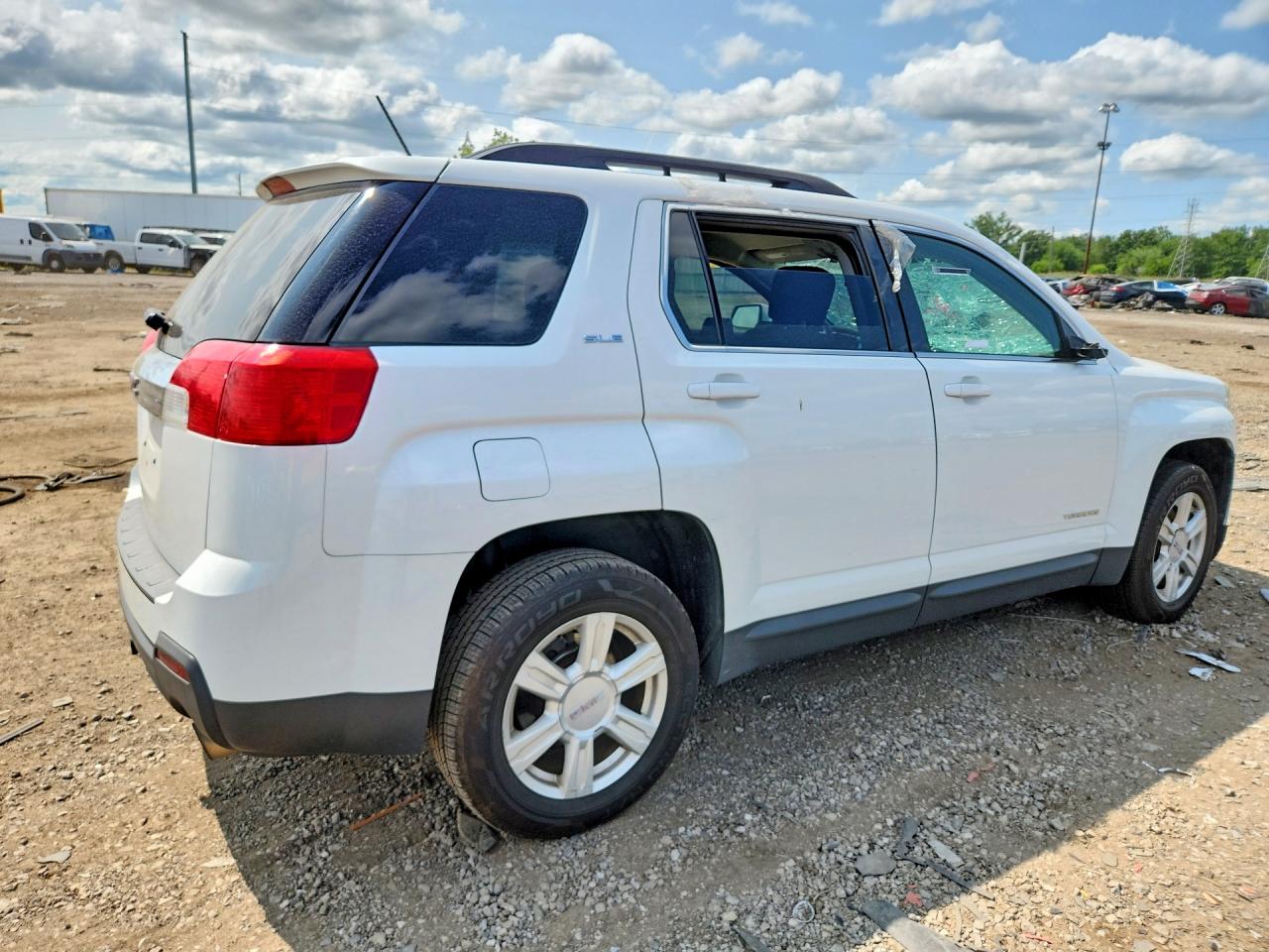 2015 Gmc Terrain Sle White vin: 2GKFLRE34F6408806