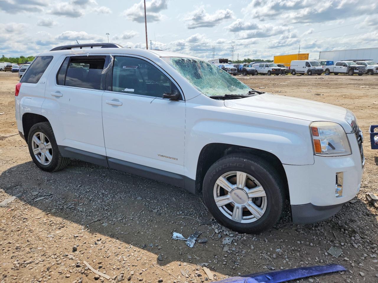2015 Gmc Terrain Sle White vin: 2GKFLRE34F6408806