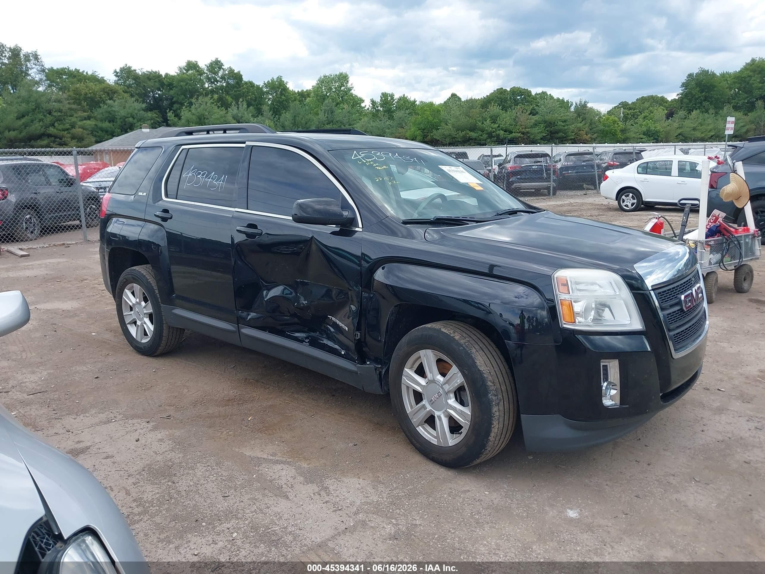 2015 Gmc Terrain Sle-2 Black vin: 2GKFLRE39F6336842