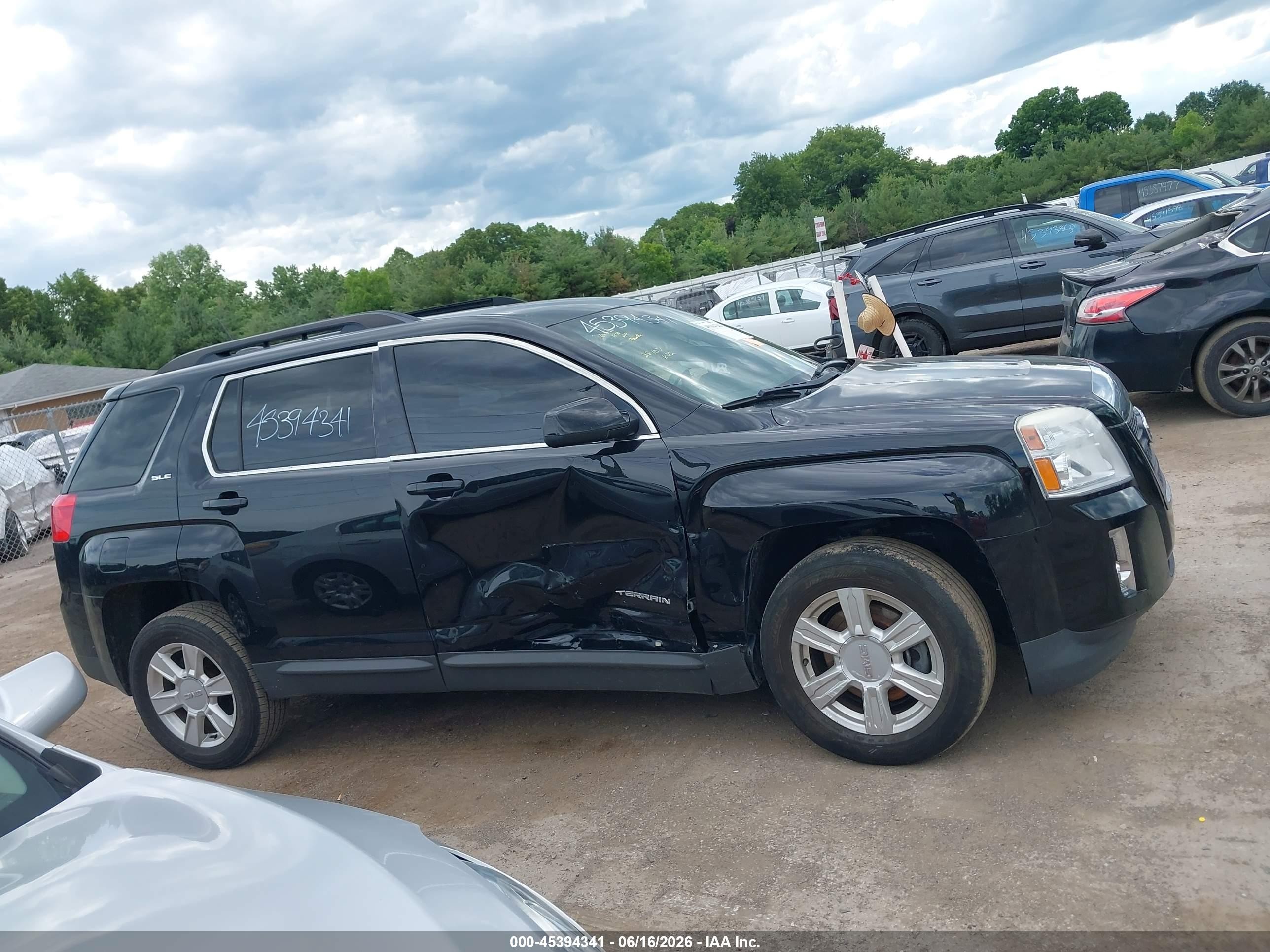 2015 Gmc Terrain Sle-2 Black vin: 2GKFLRE39F6336842