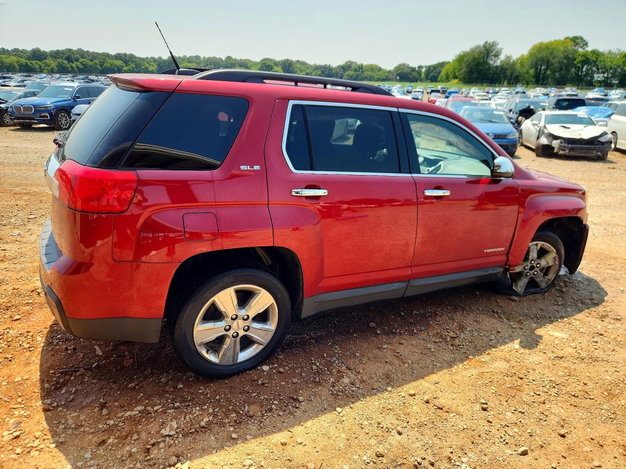 2015 Gmc Terrain Sle Red vin: 2GKFLRE39F6405500