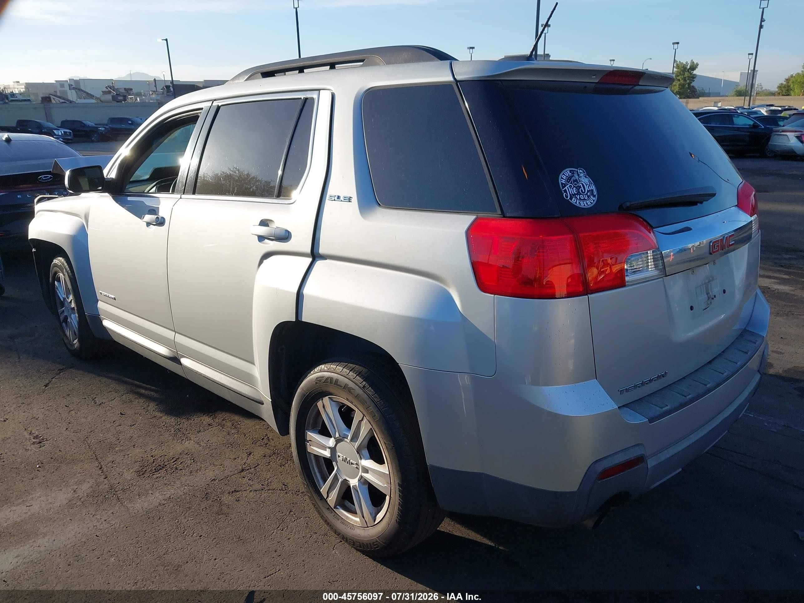 2015 Gmc Terrain Sle-2 Silver vin: 2GKFLRE3XF6335358
