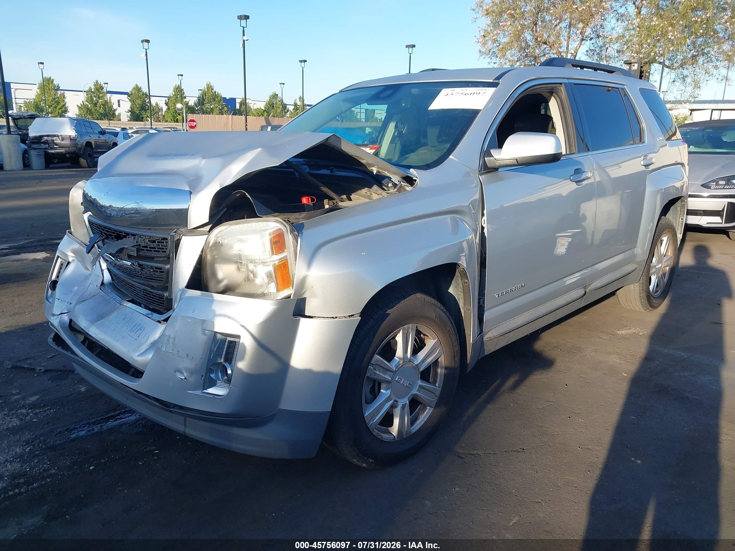 2015 Gmc Terrain Sle-2 Silver vin: 2GKFLRE3XF6335358