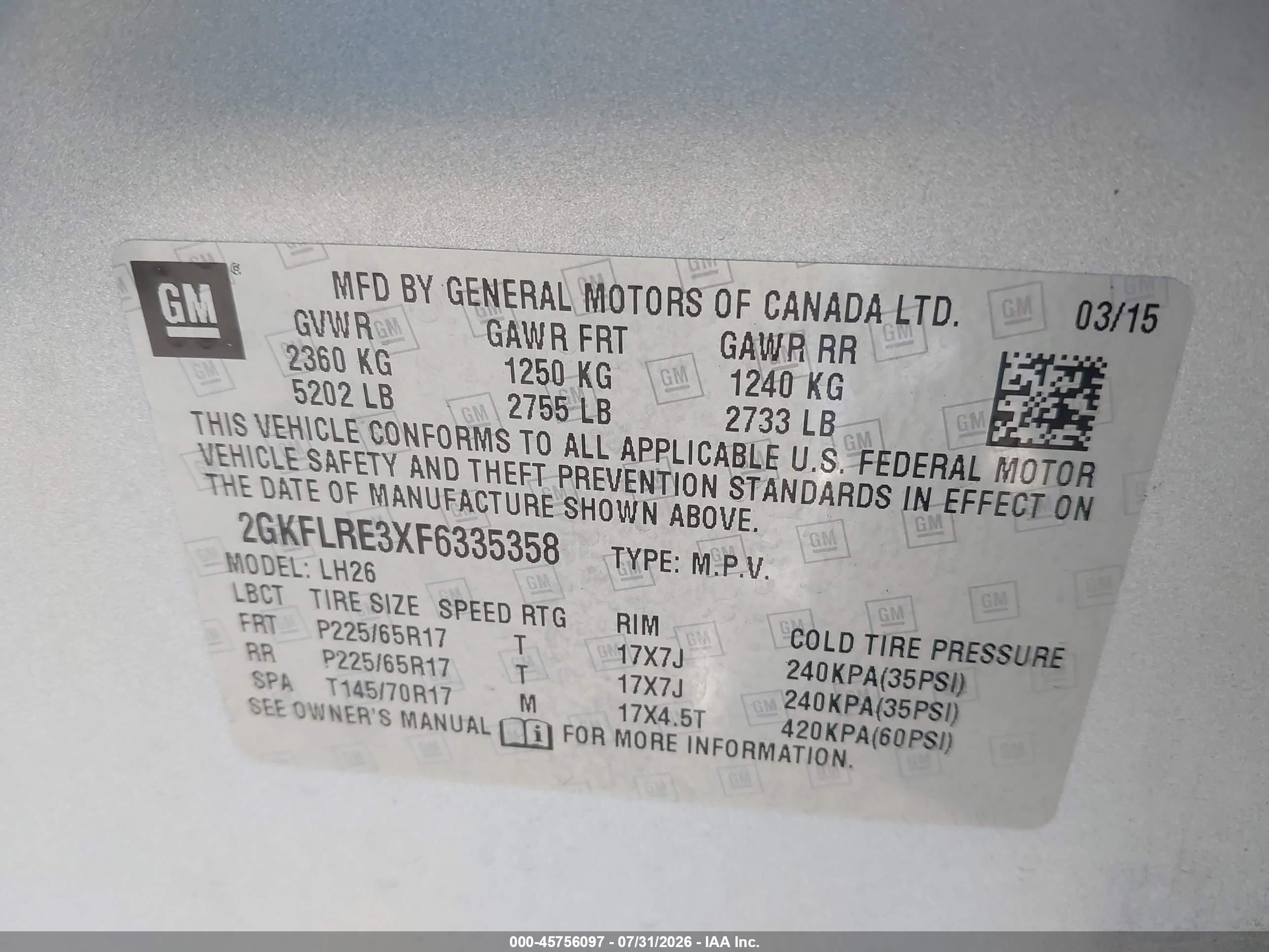 2015 Gmc Terrain Sle-2 Silver vin: 2GKFLRE3XF6335358