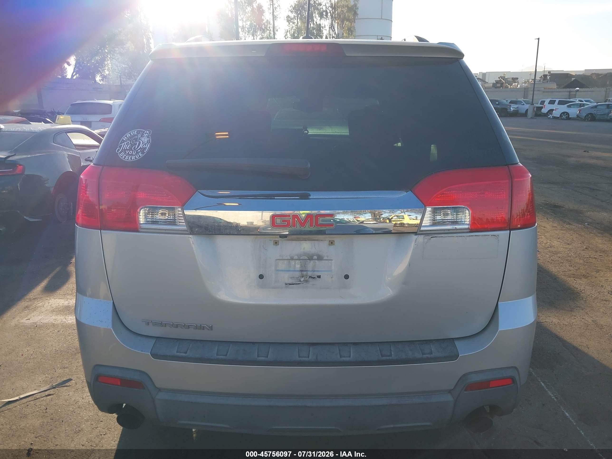 2015 Gmc Terrain Sle-2 Silver vin: 2GKFLRE3XF6335358